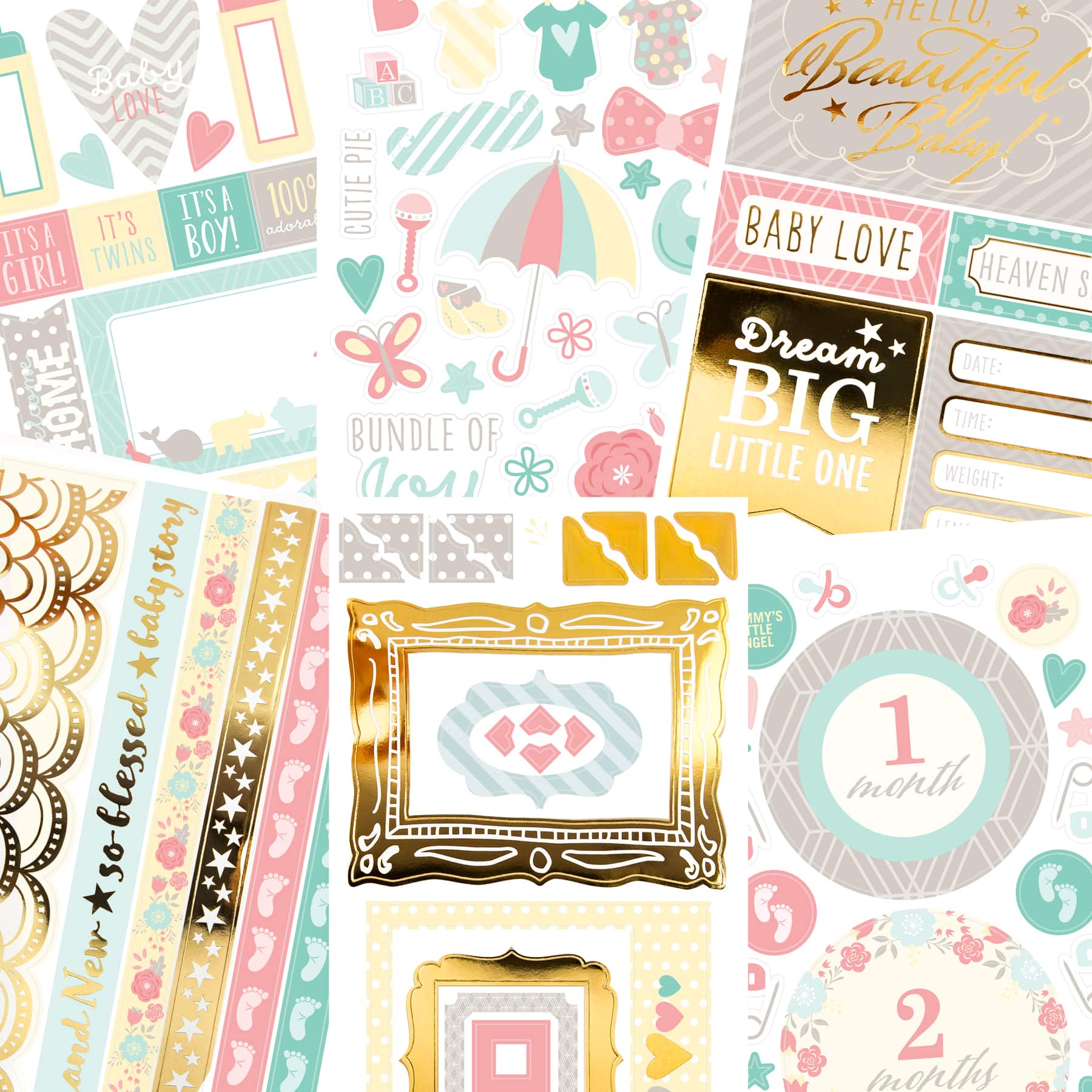12 Pack: Baby Icons Sticker Book by Recollections™
