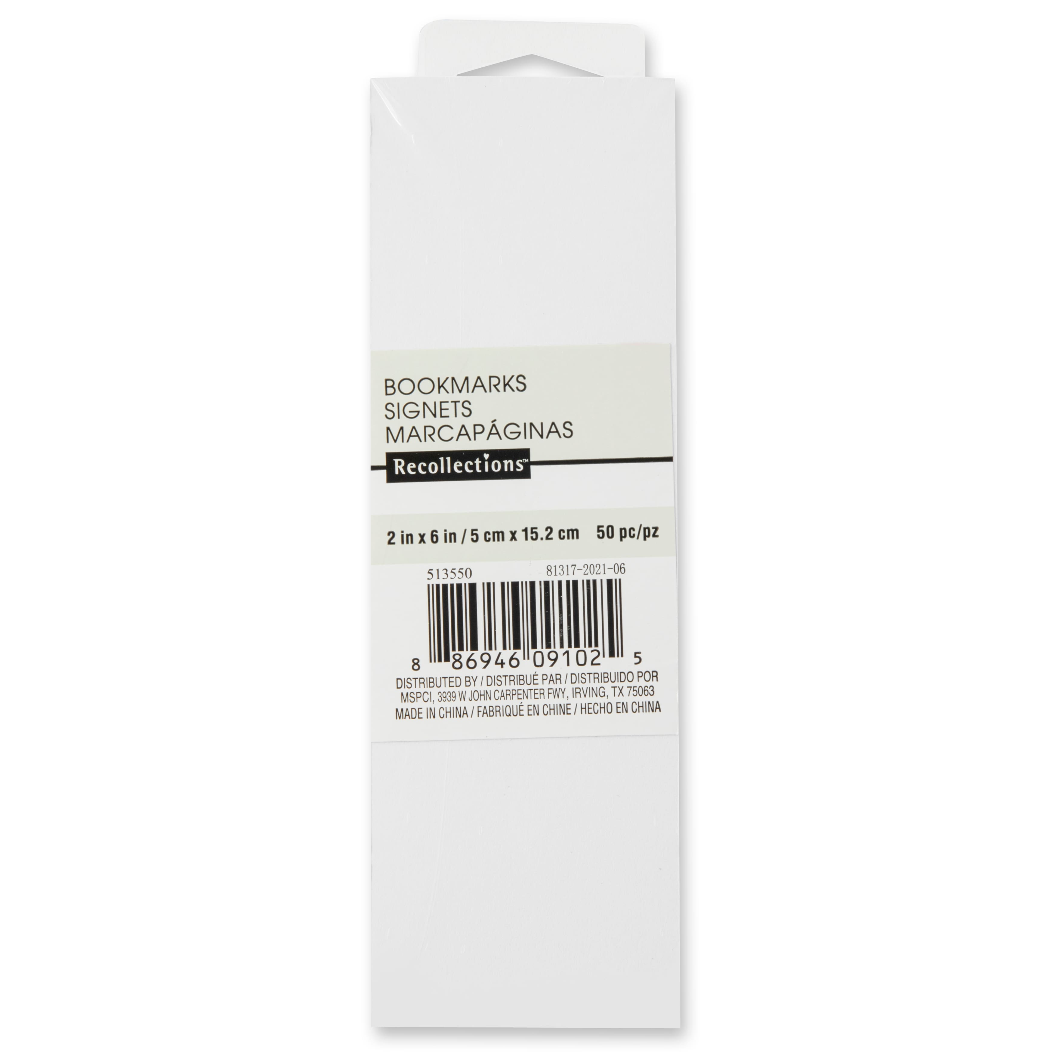White Paper Bookmarks by Recollections™
