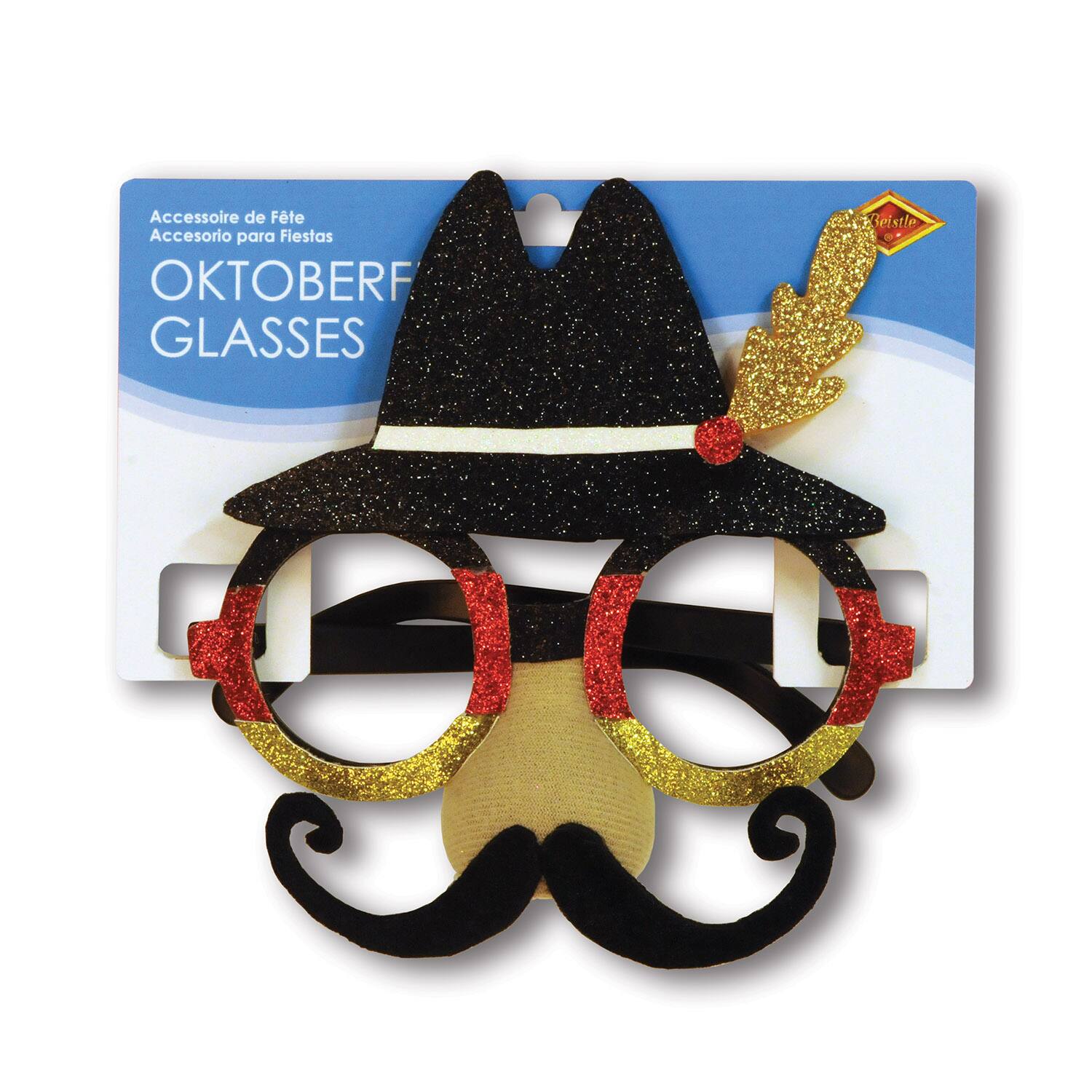 Beistle Oktoberfest Glasses with Alpine Hat, Nose & Mustache