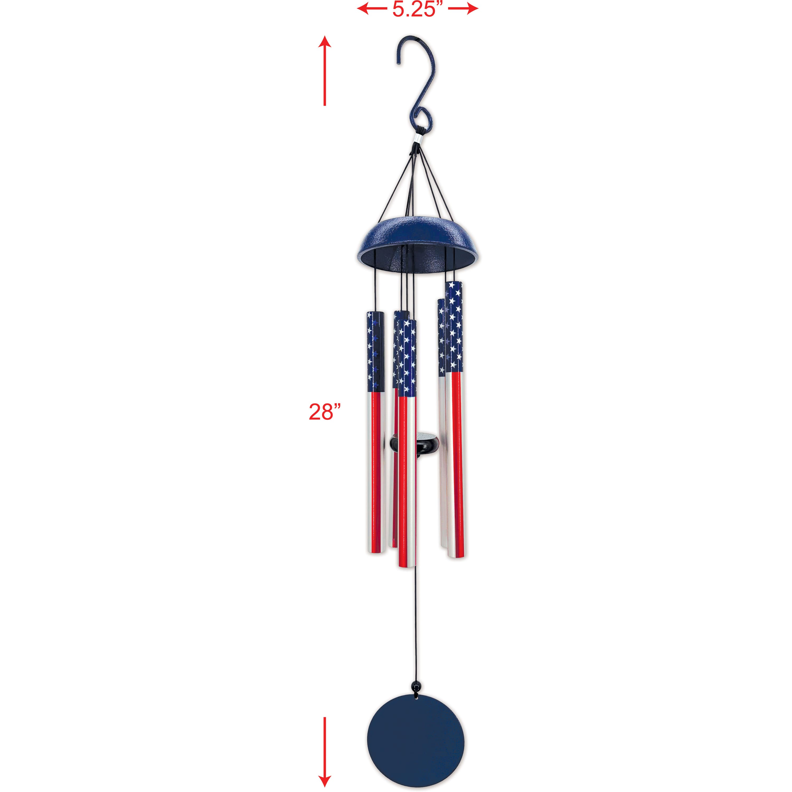 Sunset Vista Designs® Stars & Stripes Americana Wind Chime
