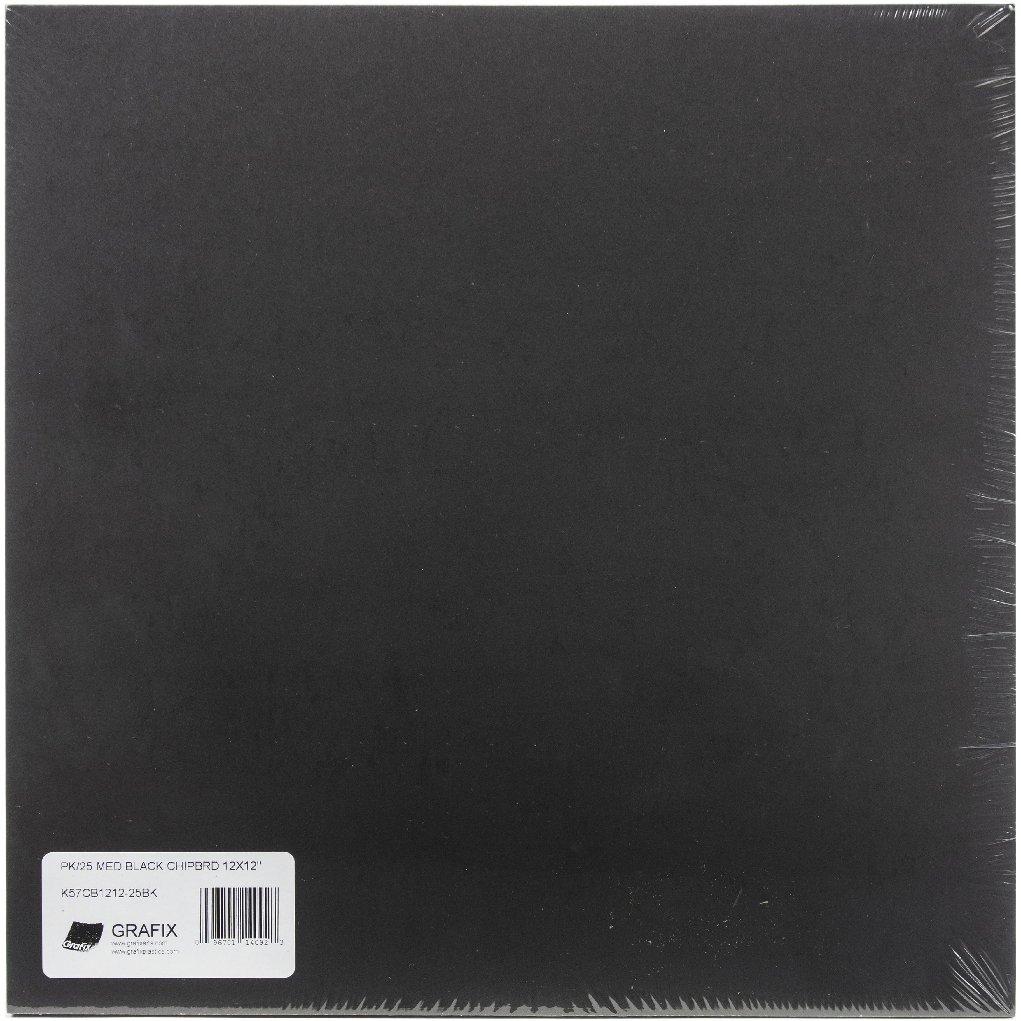 Grafix® Black Medium Weight Chipboard Sheets