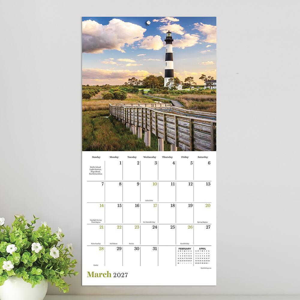 2027 Lighthouses Mini Calendar