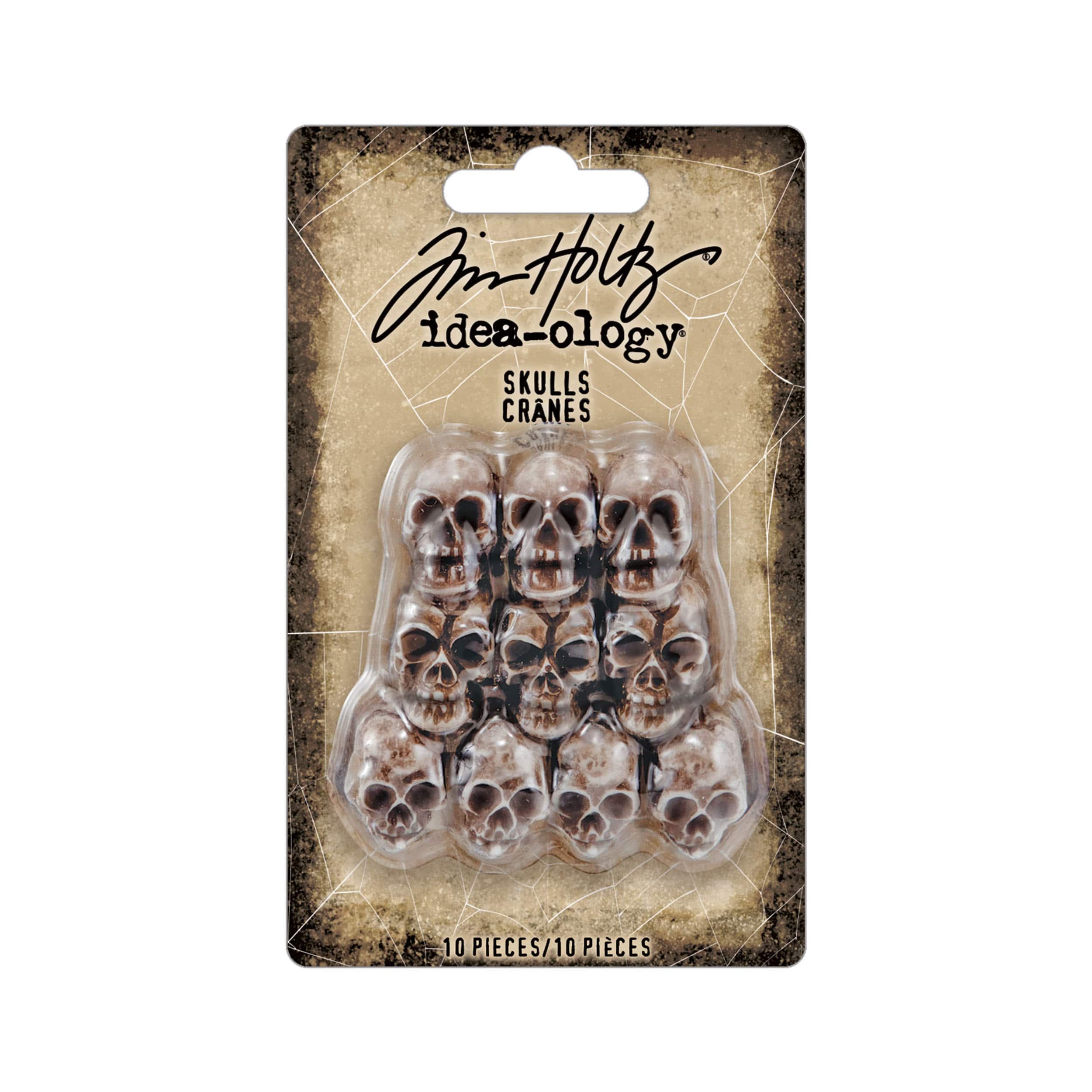 Tim Holtz® Idea-Ology Skull Embellishments, 10ct.