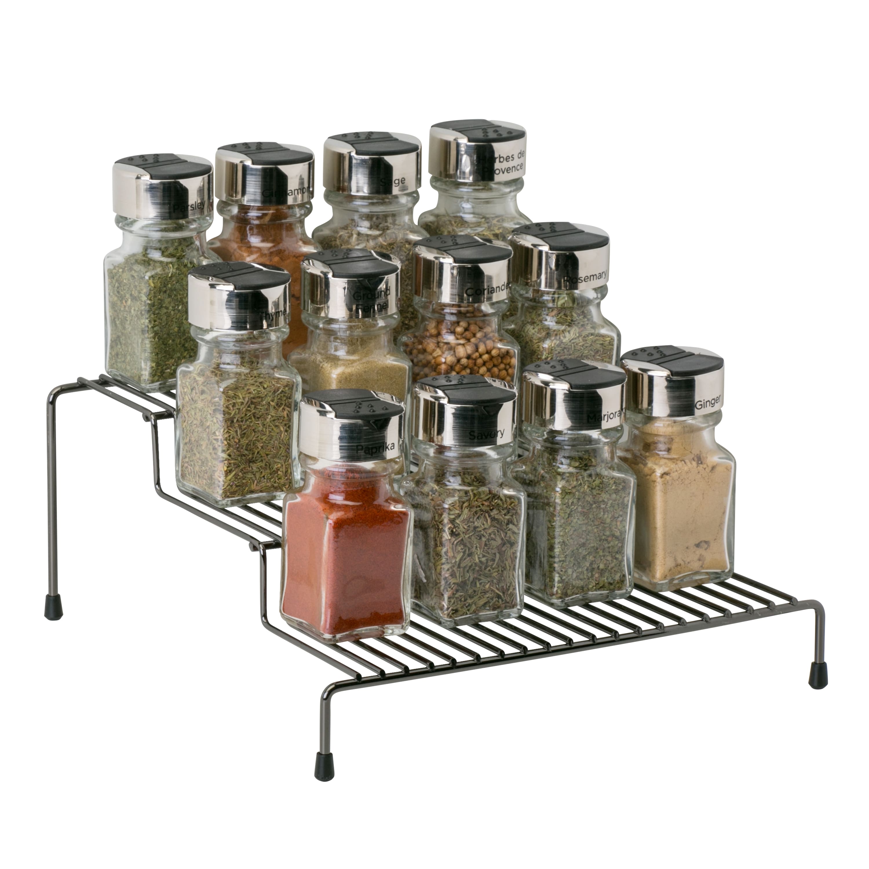 Kitchen Details 10" 3-Tier Spice Rack Shelf Organizer