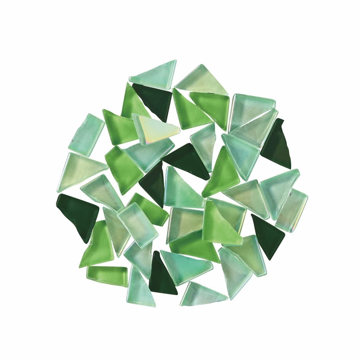 4" Round Green Coaster Mosaic Kit by Make Market®