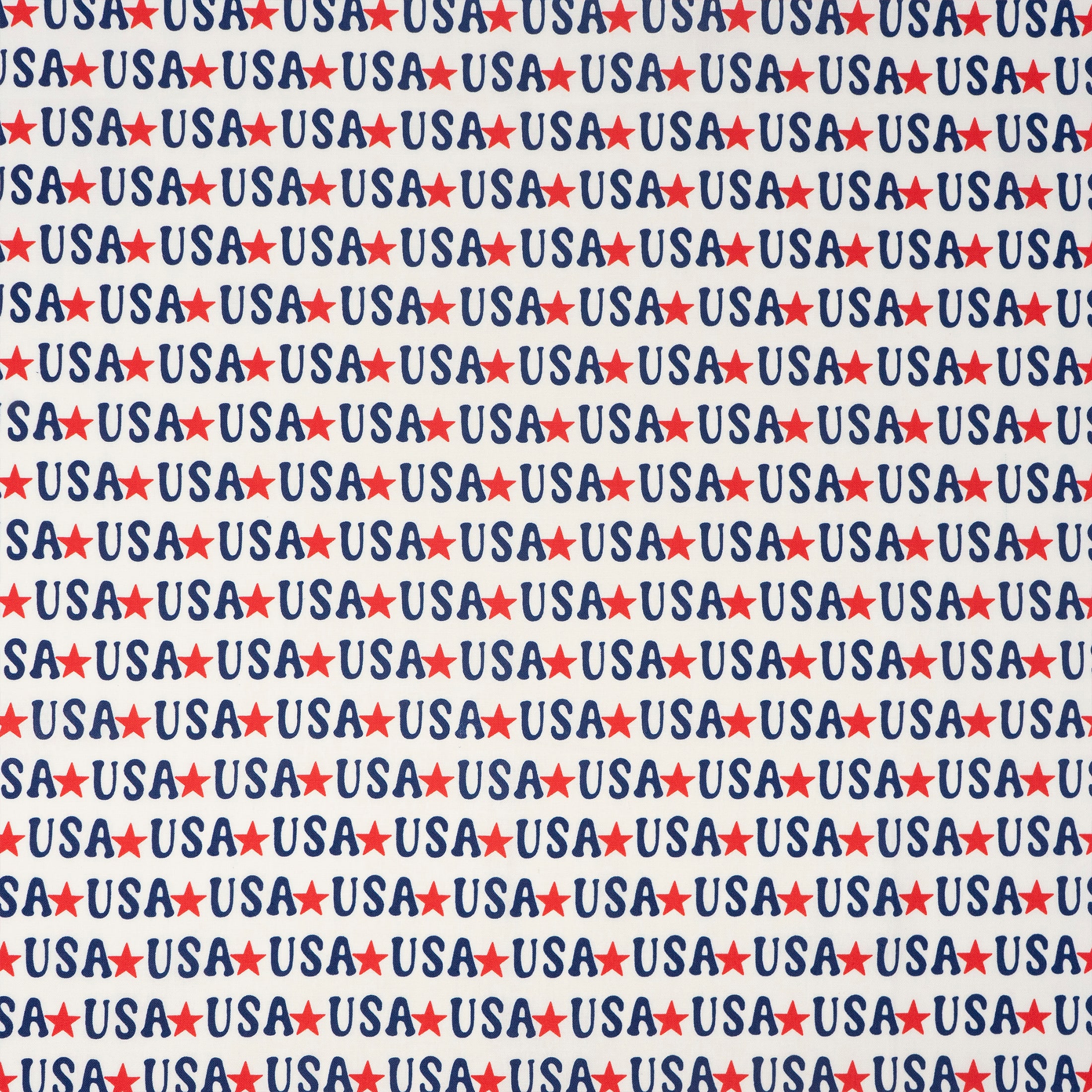 SINGER Starred USA Print Ringspun Cotton Fabric