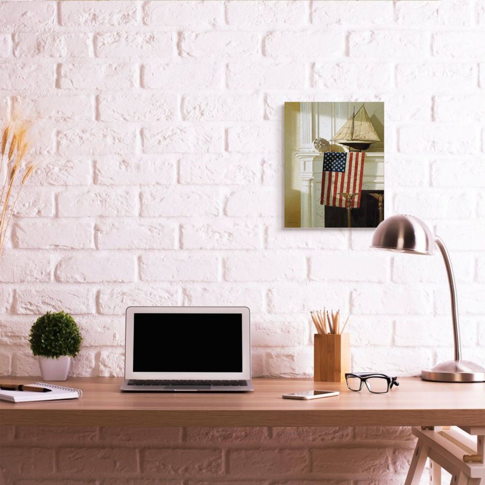 Stupell Industries Nautical Americana Mantle Painting Wall Accent