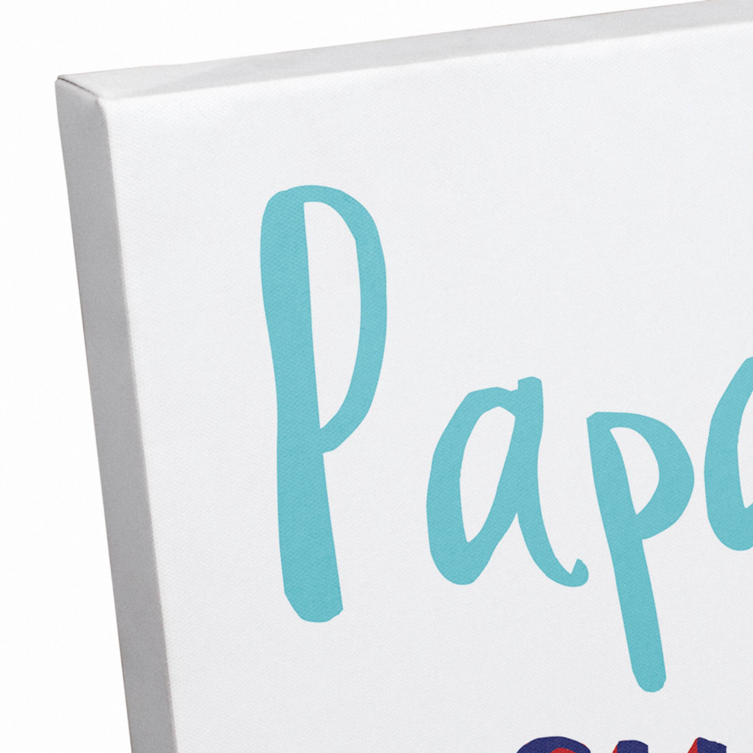 Papa Is My Superhero Canvas Wall Art