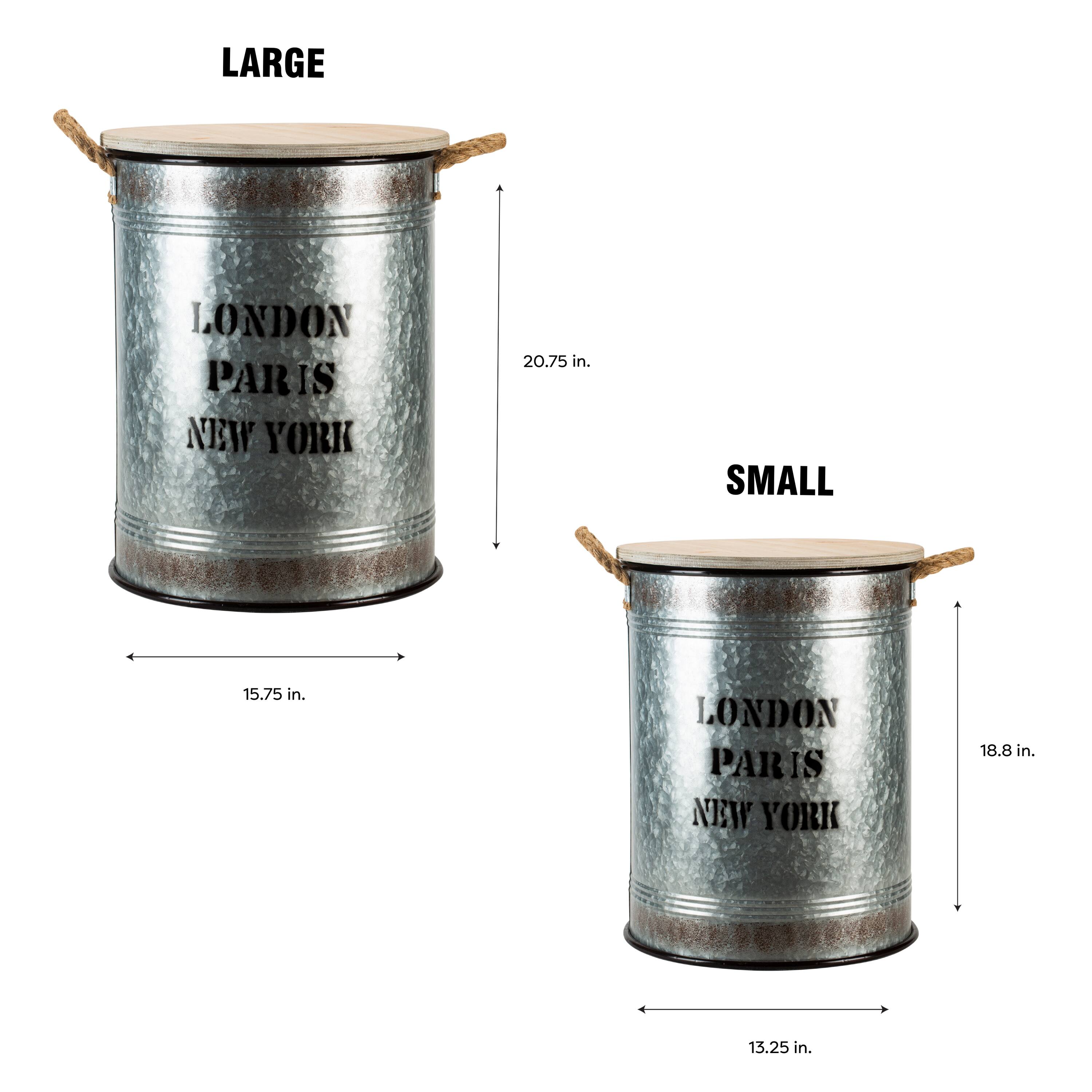 Organize It All Cobblestone Storage Bins, 2ct.