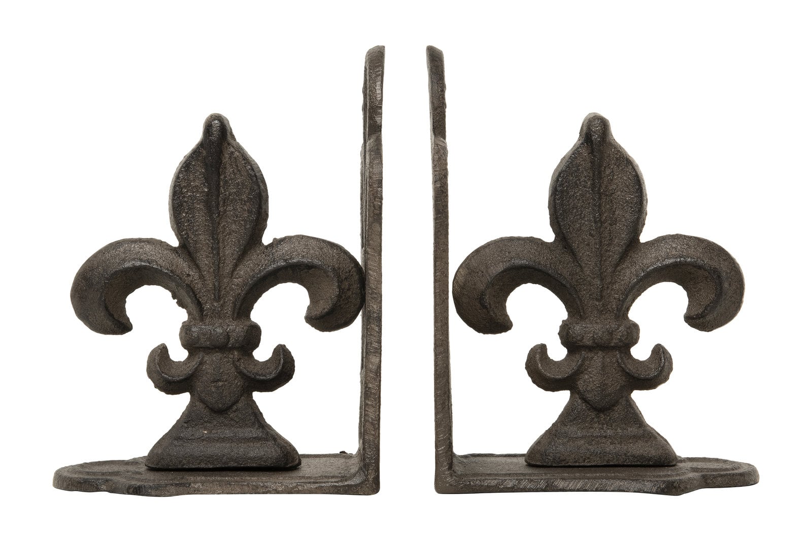 Hello Honey® 10" Fleur de Lis Shaped Iron Bookend Set