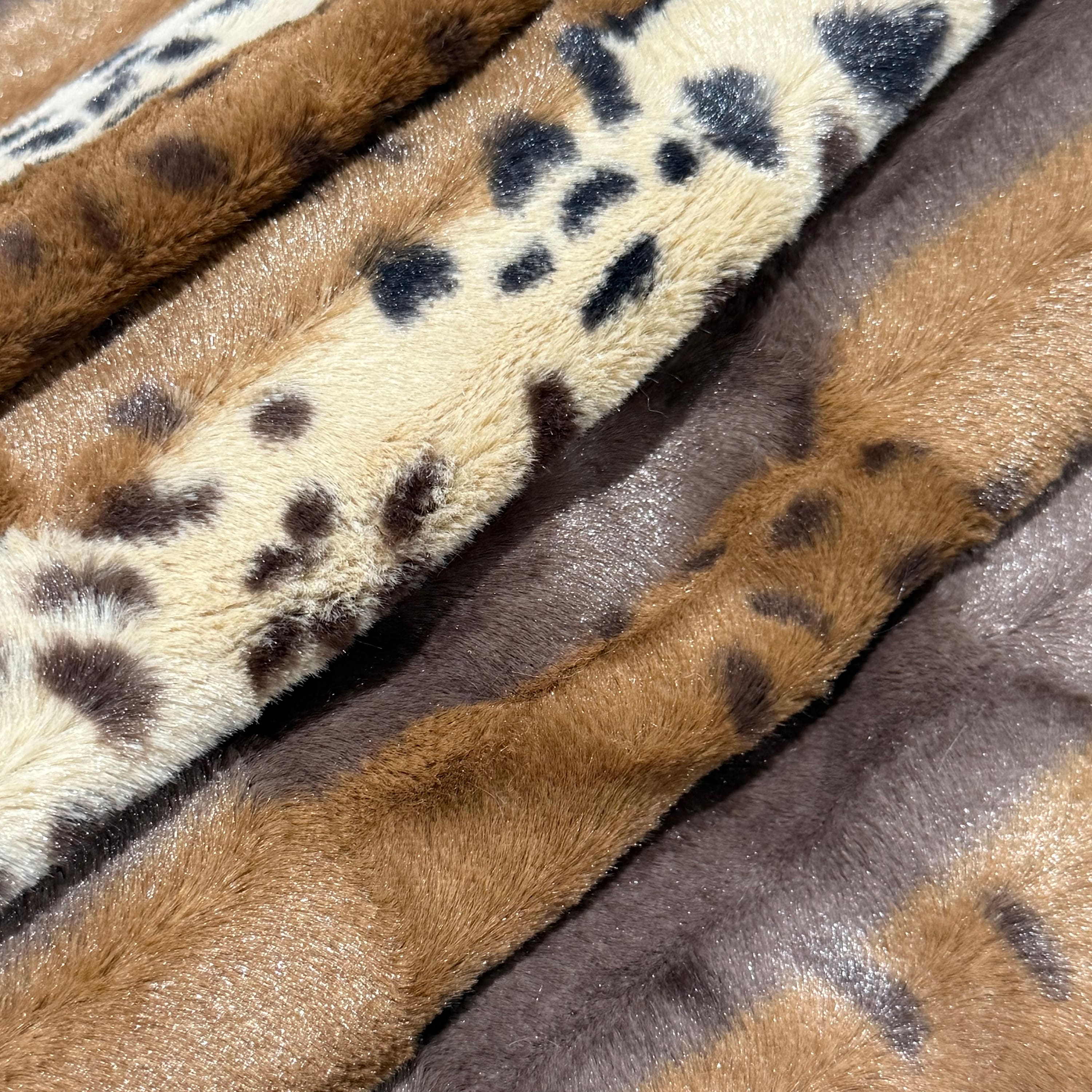 Feldman Exotic Brown Safari Faux Fur Fabric