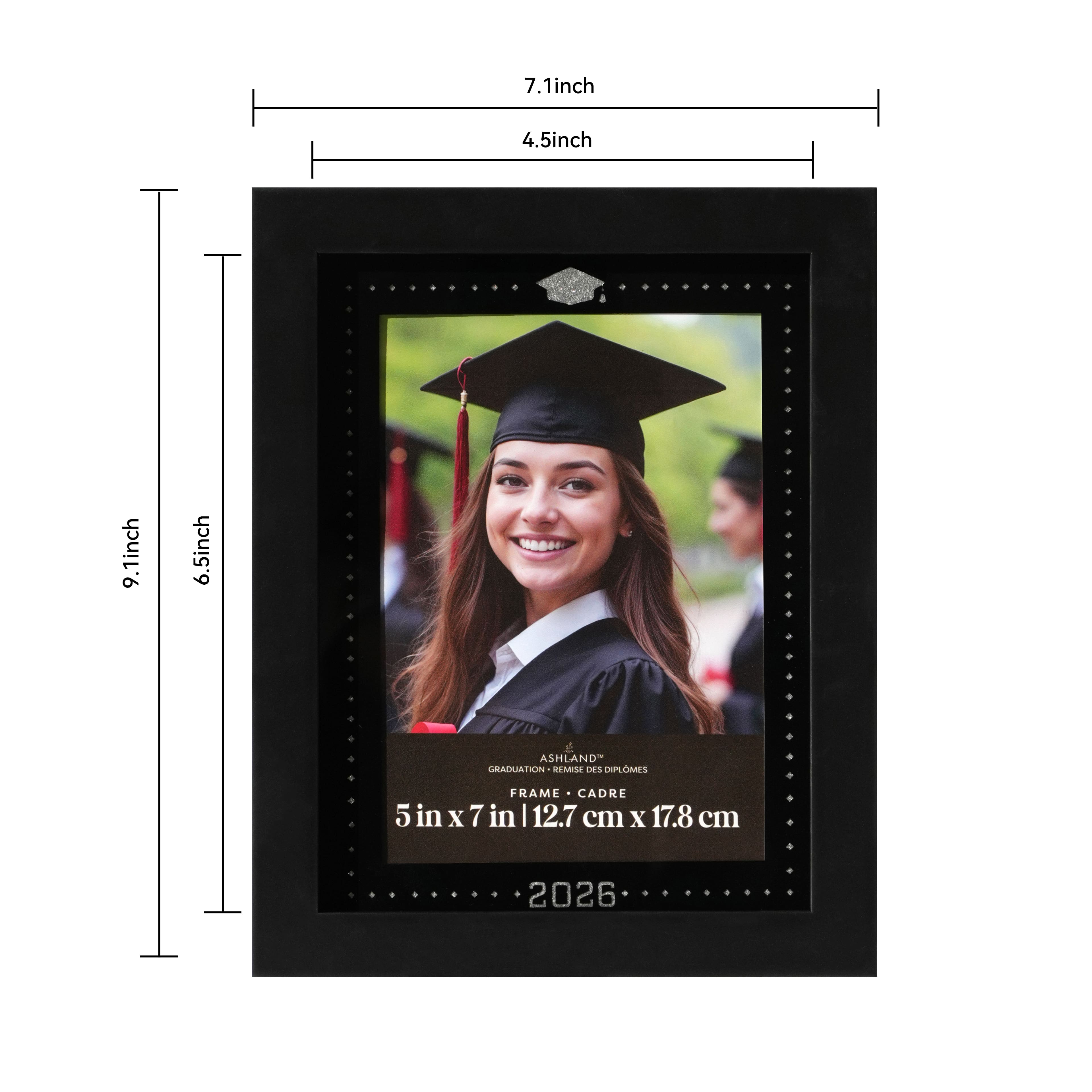 5" x 7" Black 2026 Bling Tabletop Frame, Graduation by Ashland®