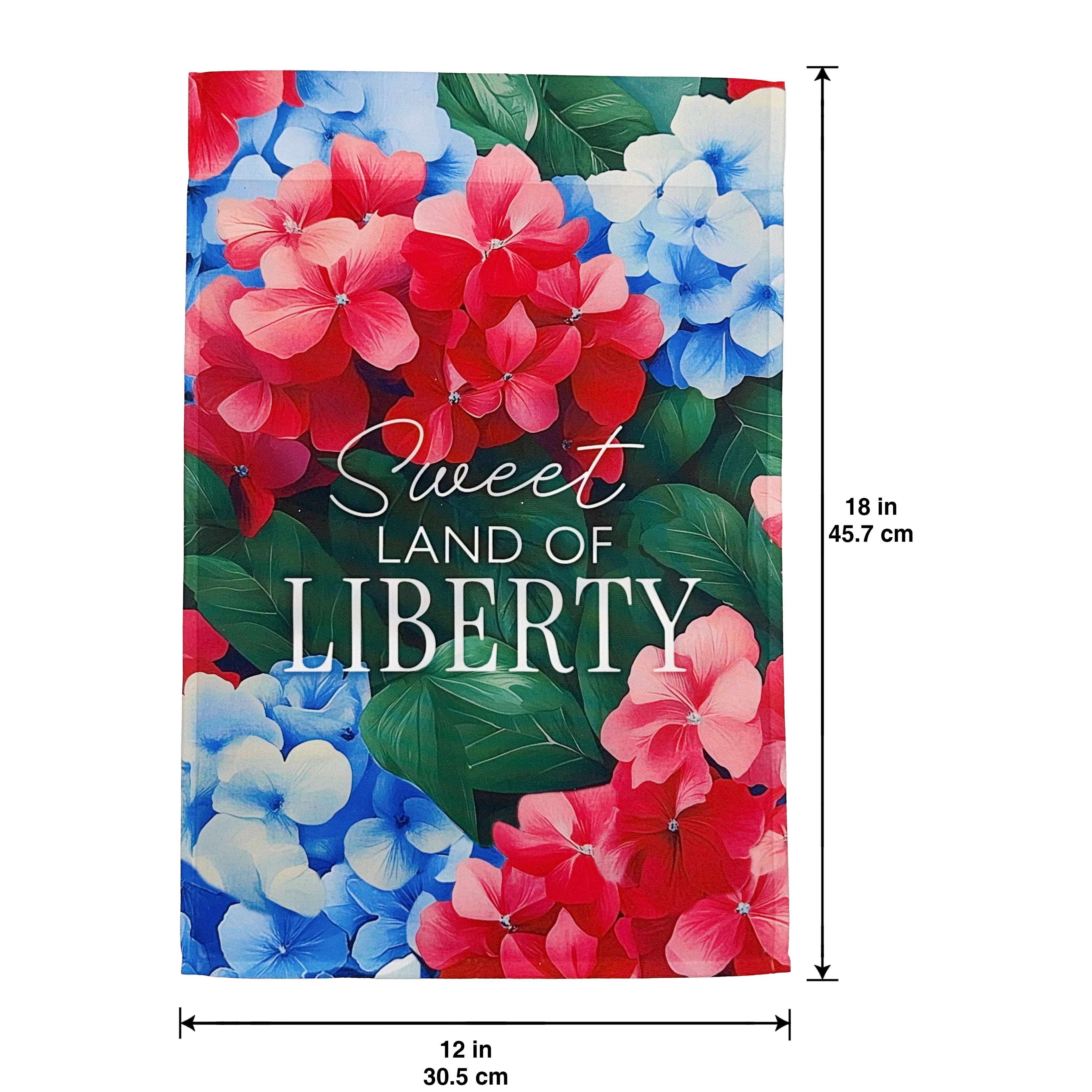 Sweet Land of Liberty Hydrangea Garden Flag by Celebrate It™