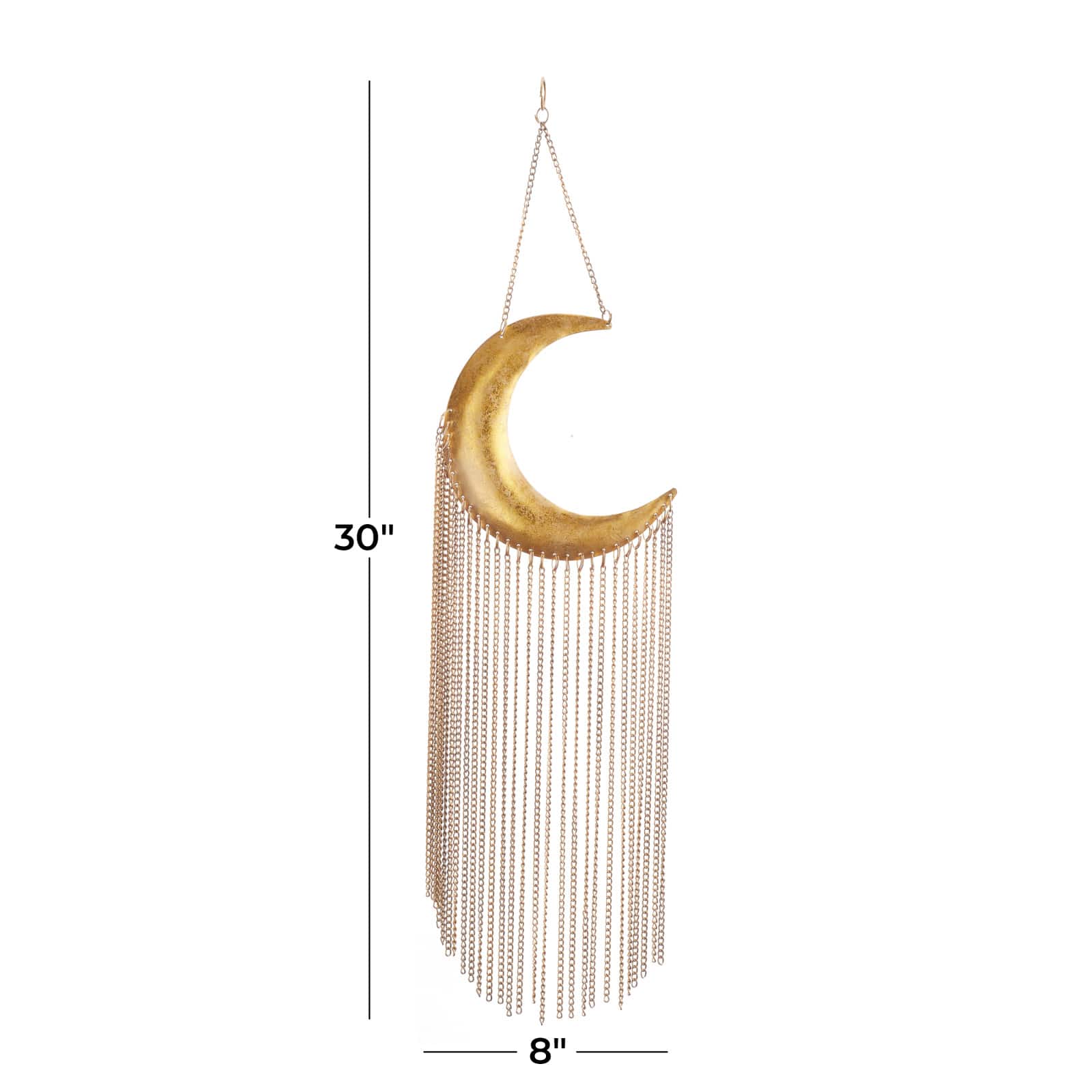 Gold Iron Glam Windchime, 30" x 8"