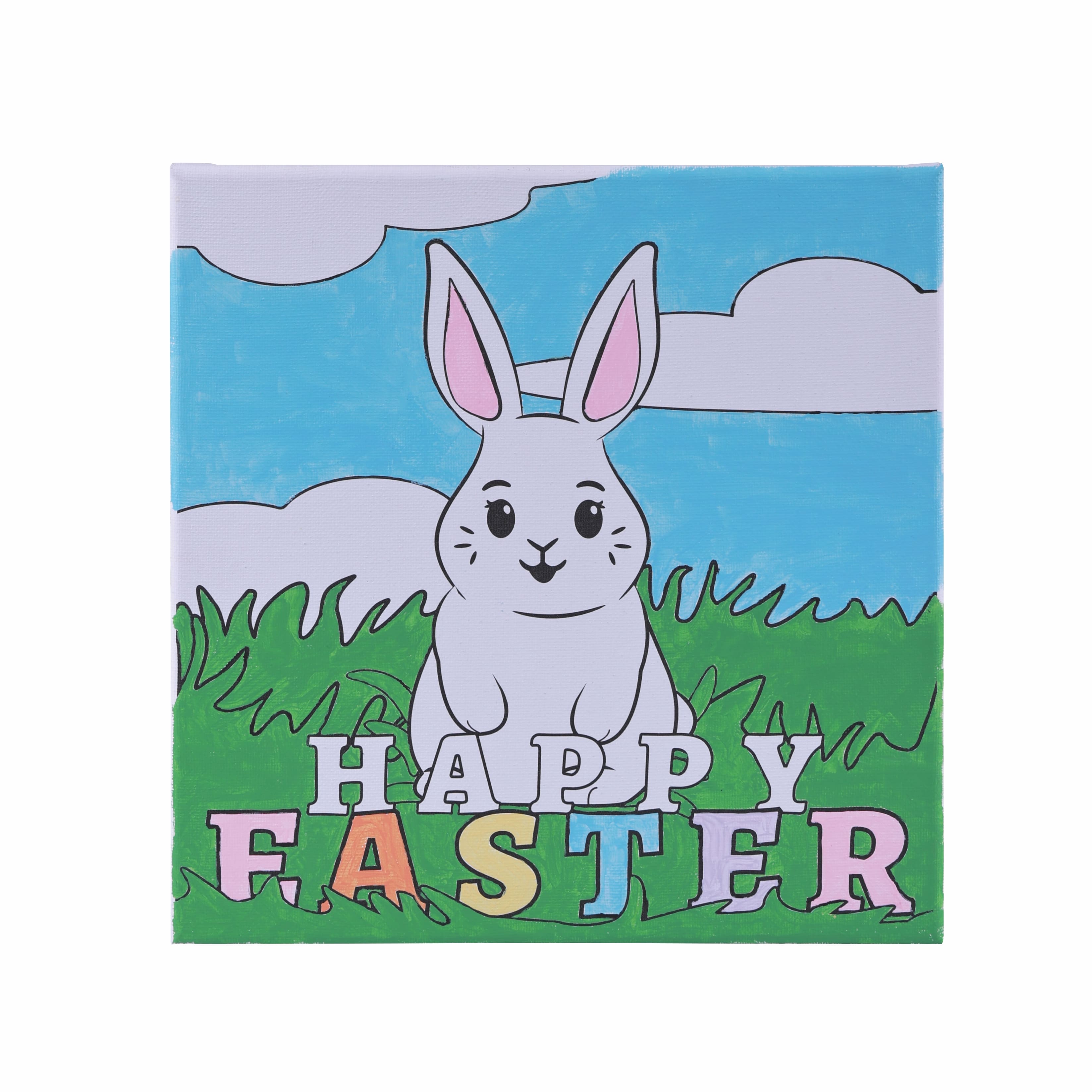 Happy Easter Bunny Canvas Painting Kit by Creatology™