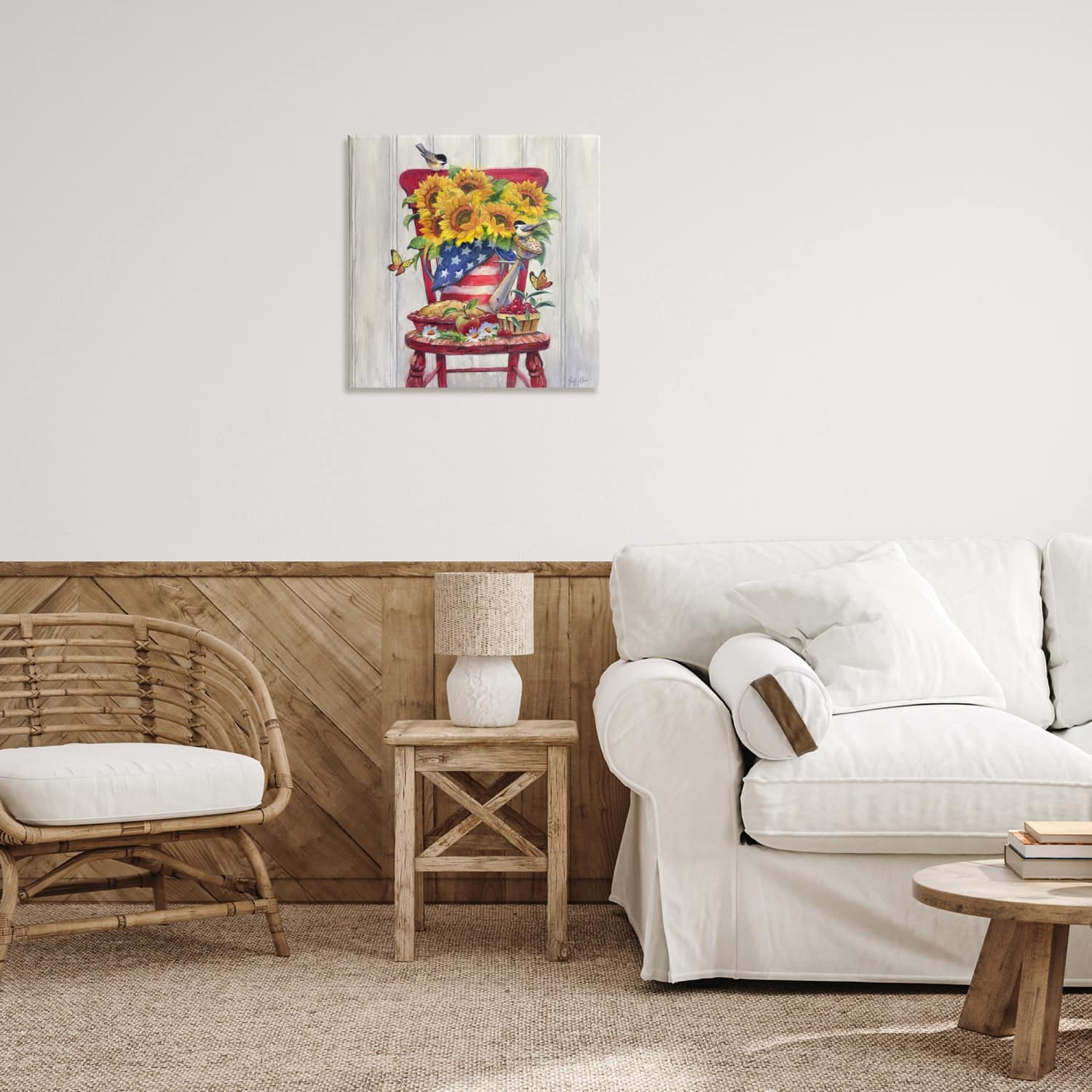 Stupell Industries Patriot Porch Still Life Canvas Wall Art
