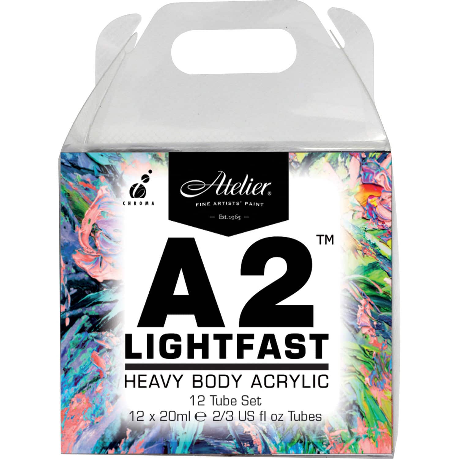 Atelier A2 12 Color Heavy Body Lightfast Artist Acrylic Set