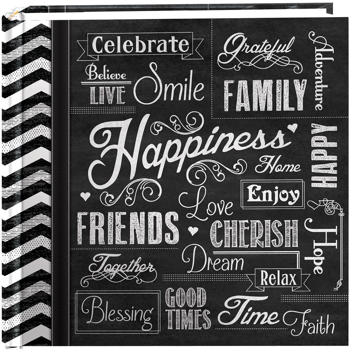 Pioneer® Happiness 2-Up Chalkboard Print Photo Album