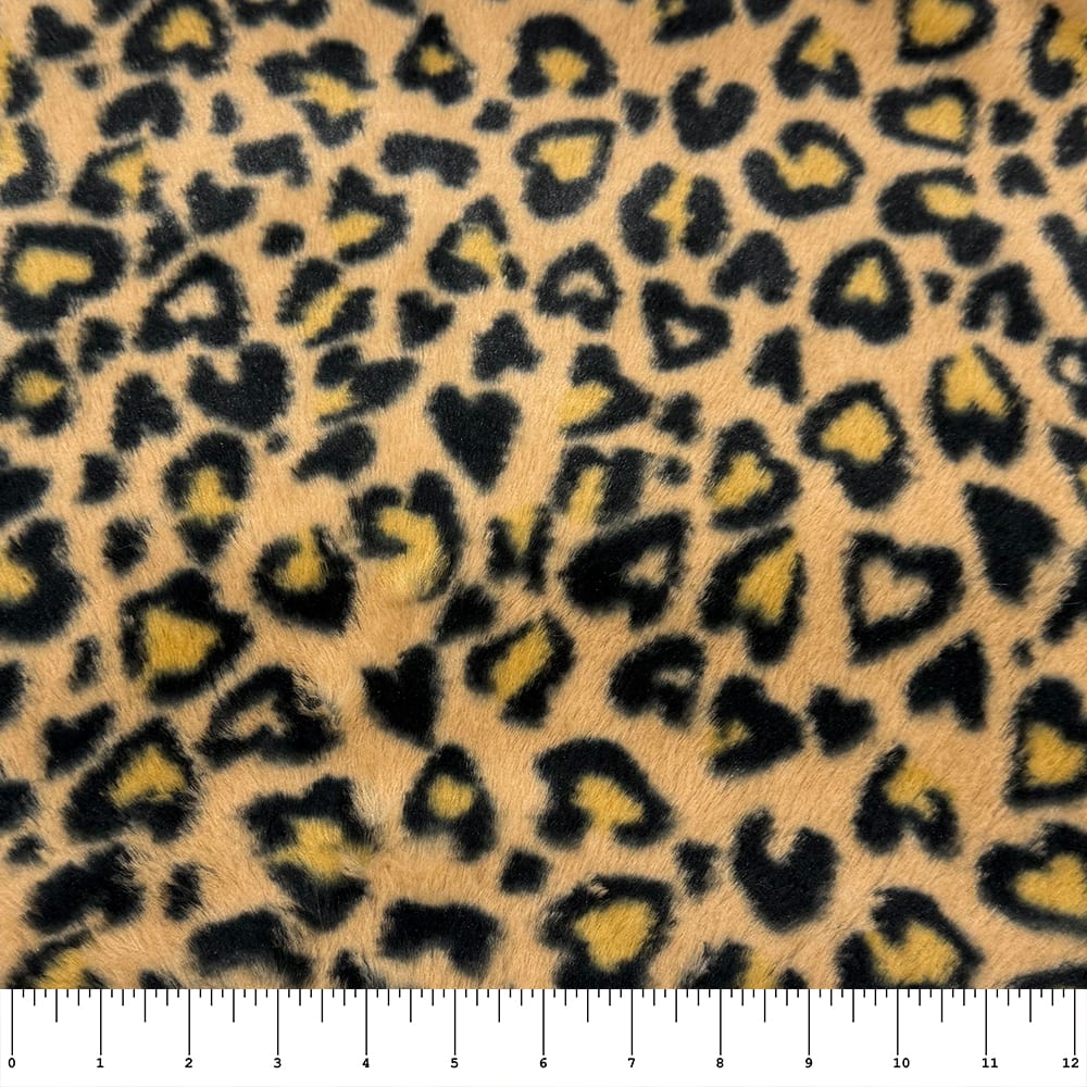 Feldman Black Faux Cheetah Fur