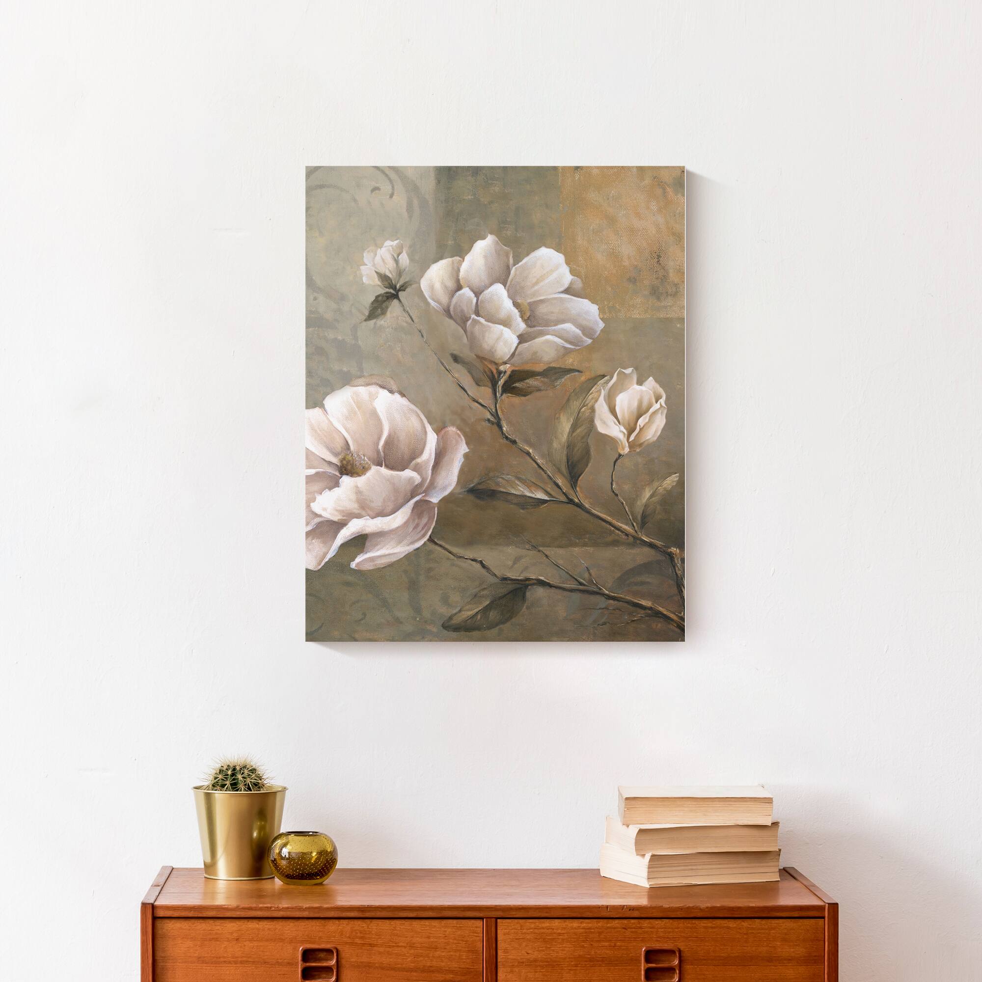 Sage Magnolias 16" x 20" Canvas Wall Art