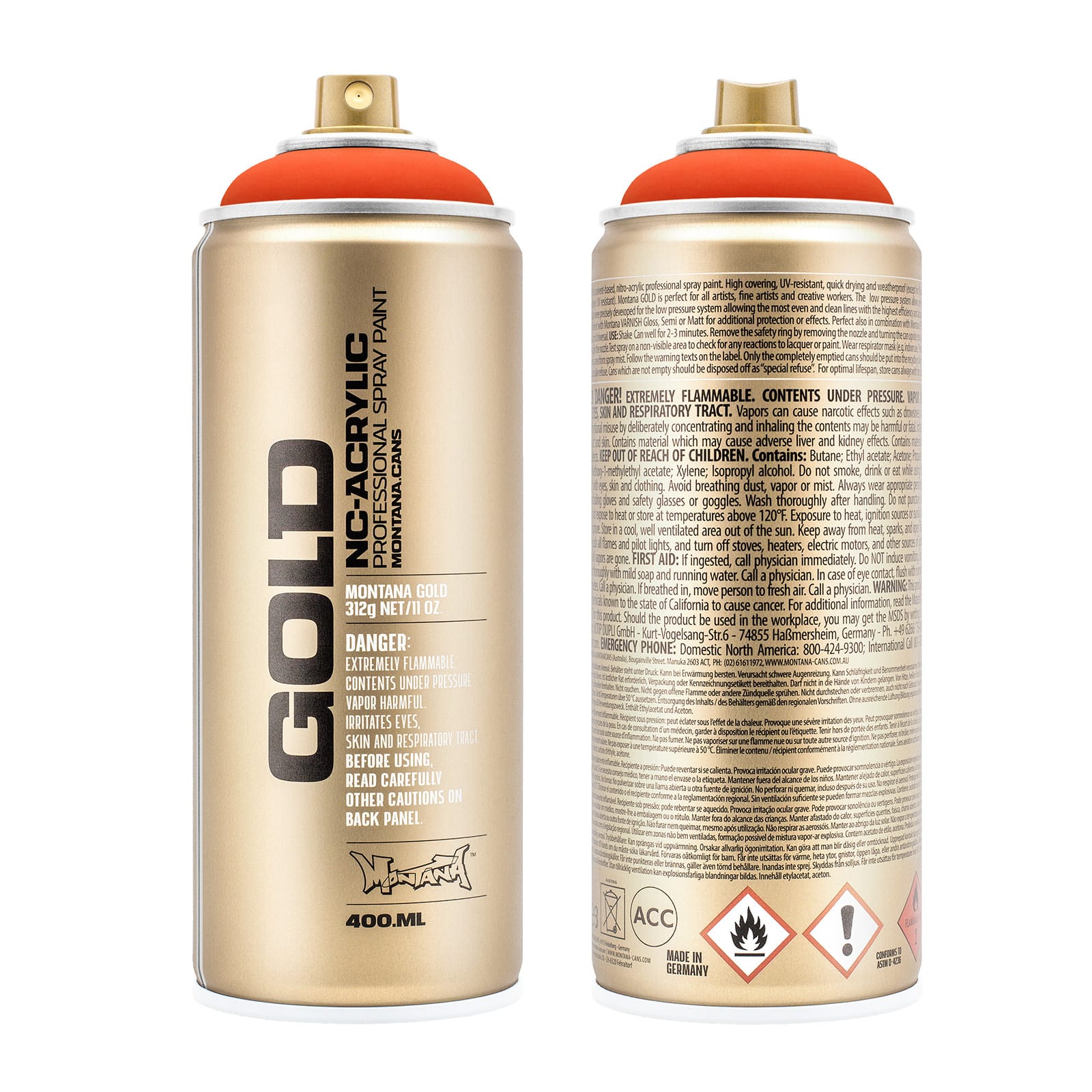 Montana™ Cans GOLD Flash Color Spray Paint, 400mL