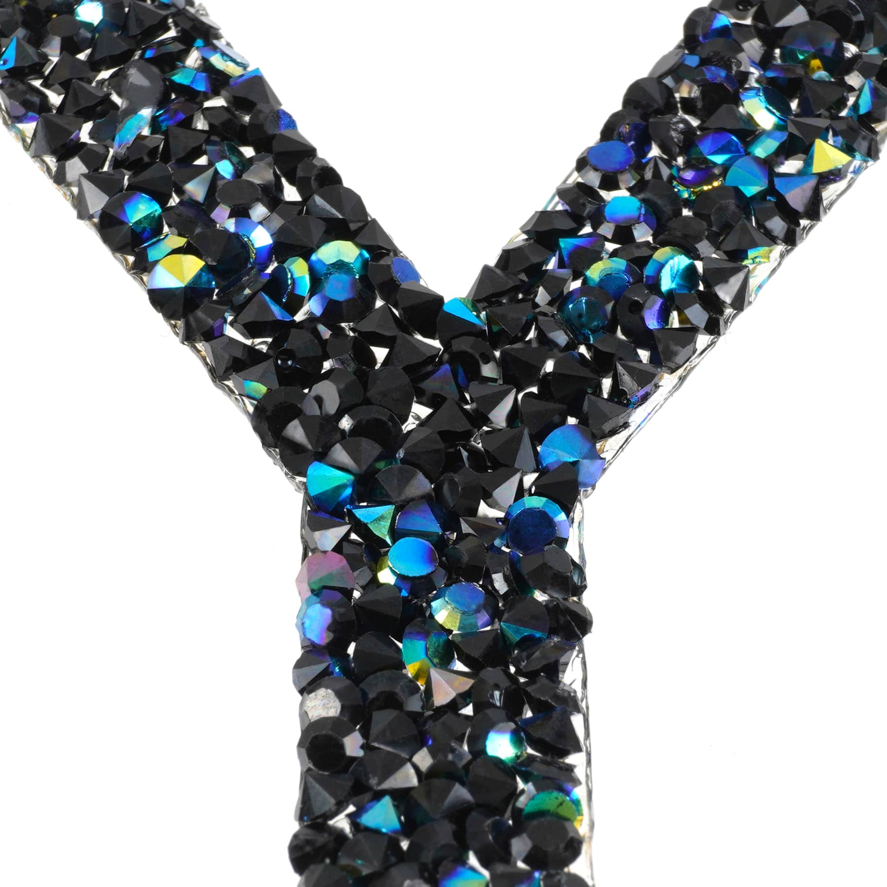 12 Pack: Black AB Letter Bling Sticker by Recollections®