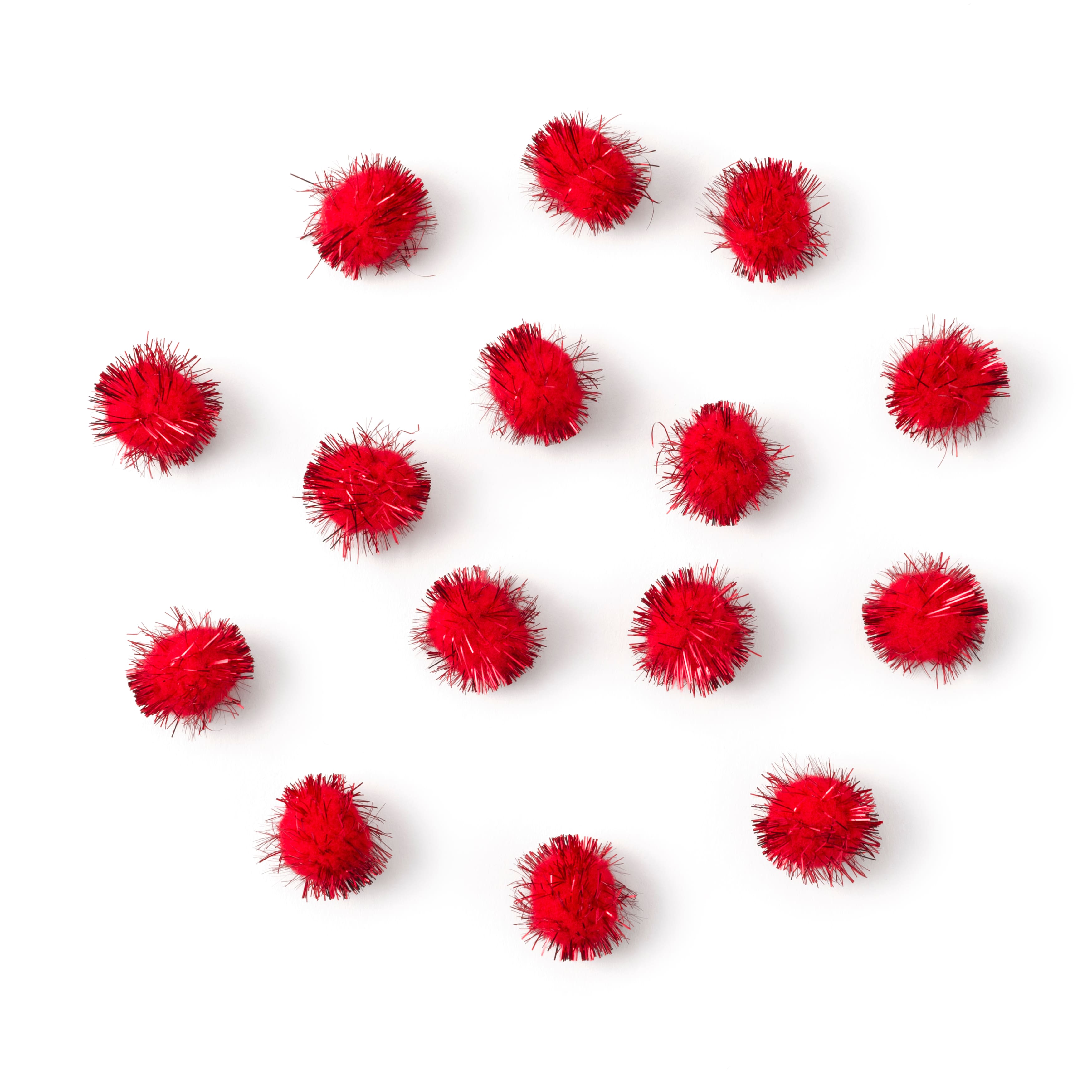 24 Packs: 15 ct. (360 total) 3/4" Sparkle Pom Poms by Creatology™