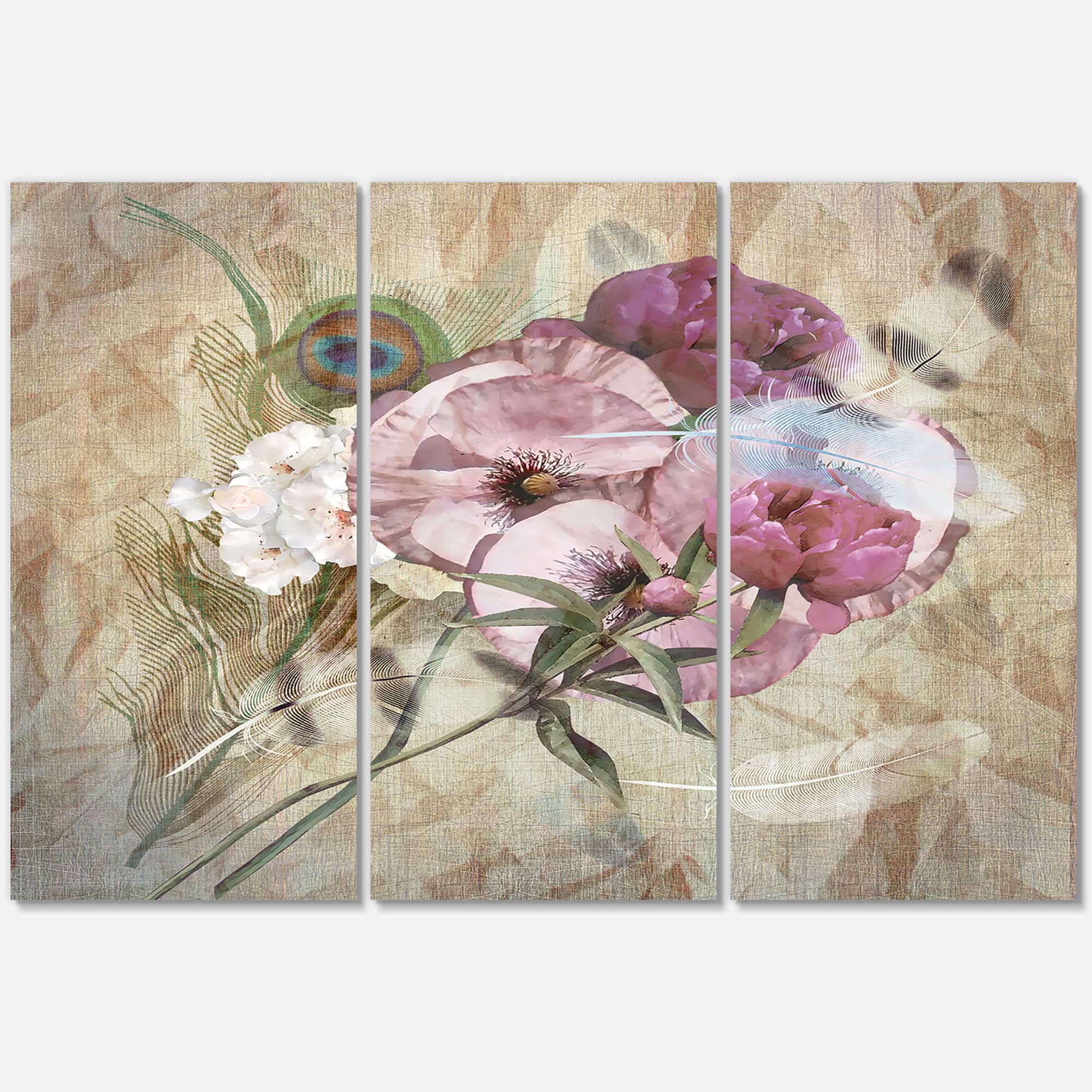 Designart - Iris Bouquet Floral Design