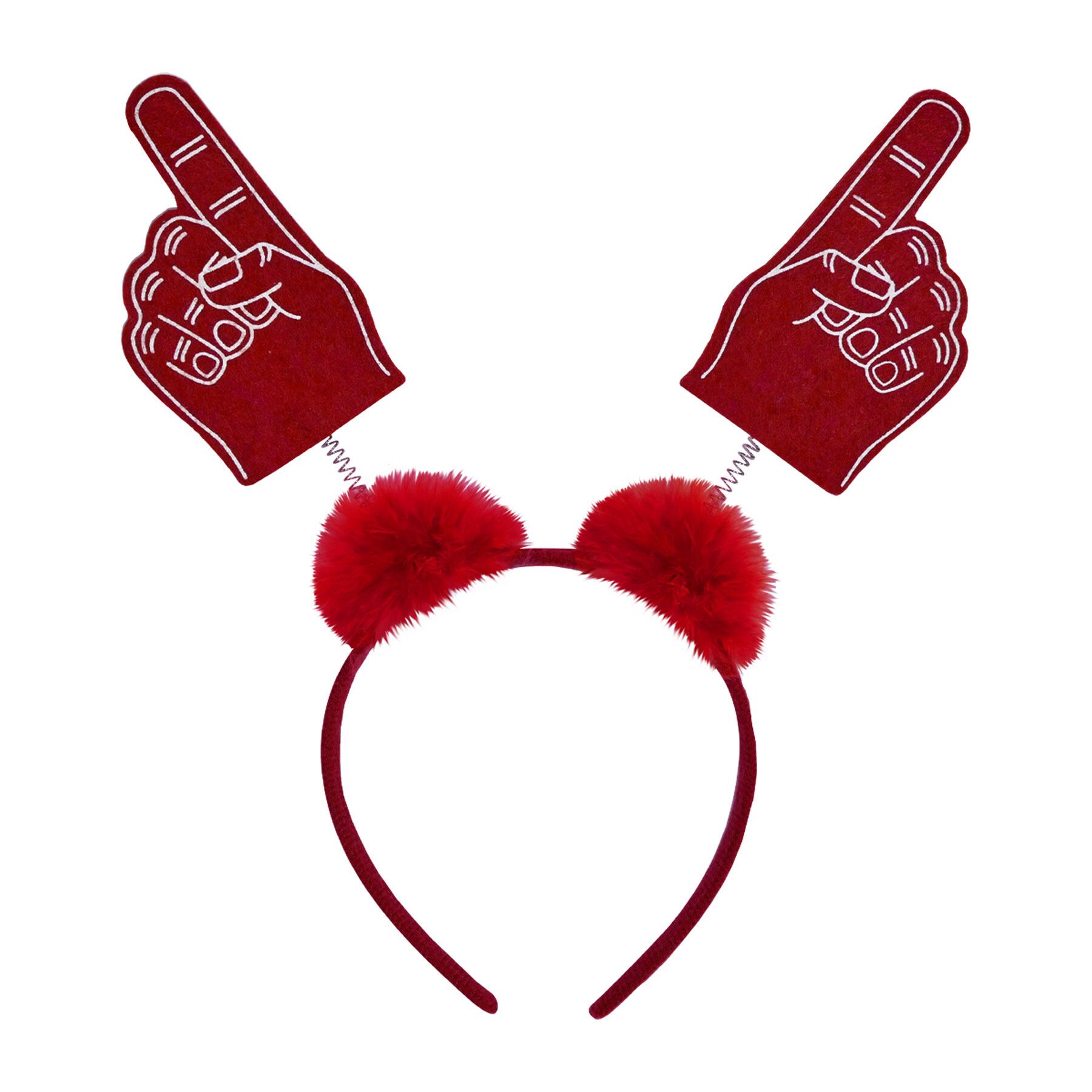Beistle Adult Red #1 Hand Boppers with Marabou, 2ct.