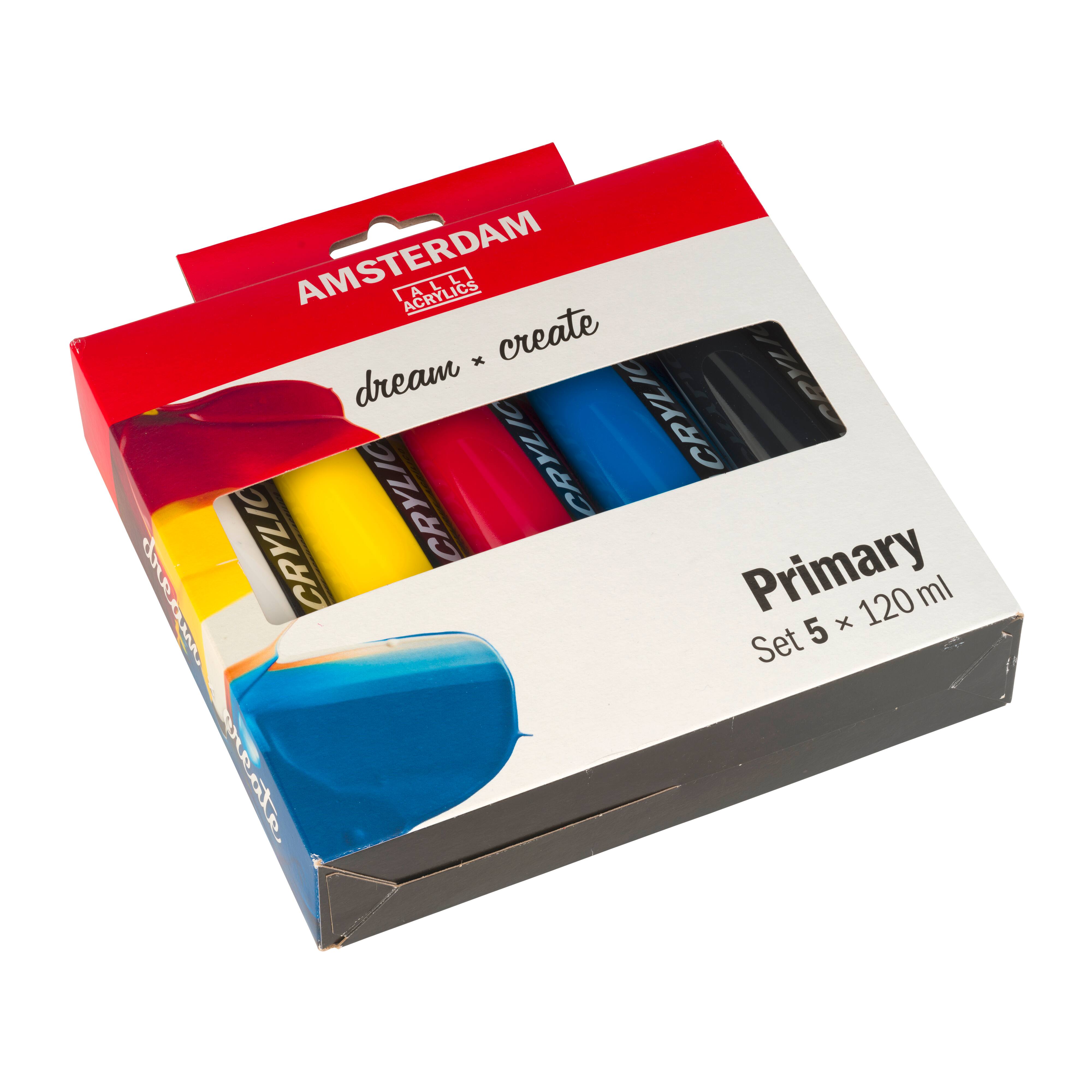 Amsterdam Standard Series Primary Acrylic Paint Set