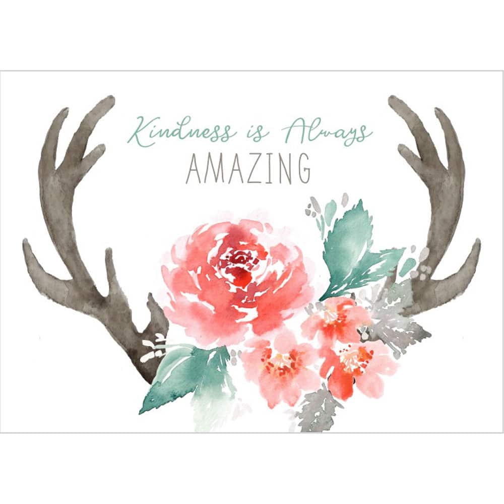 JAM Paper Sending Kindness Blank Thank You Cards Set, 36ct.