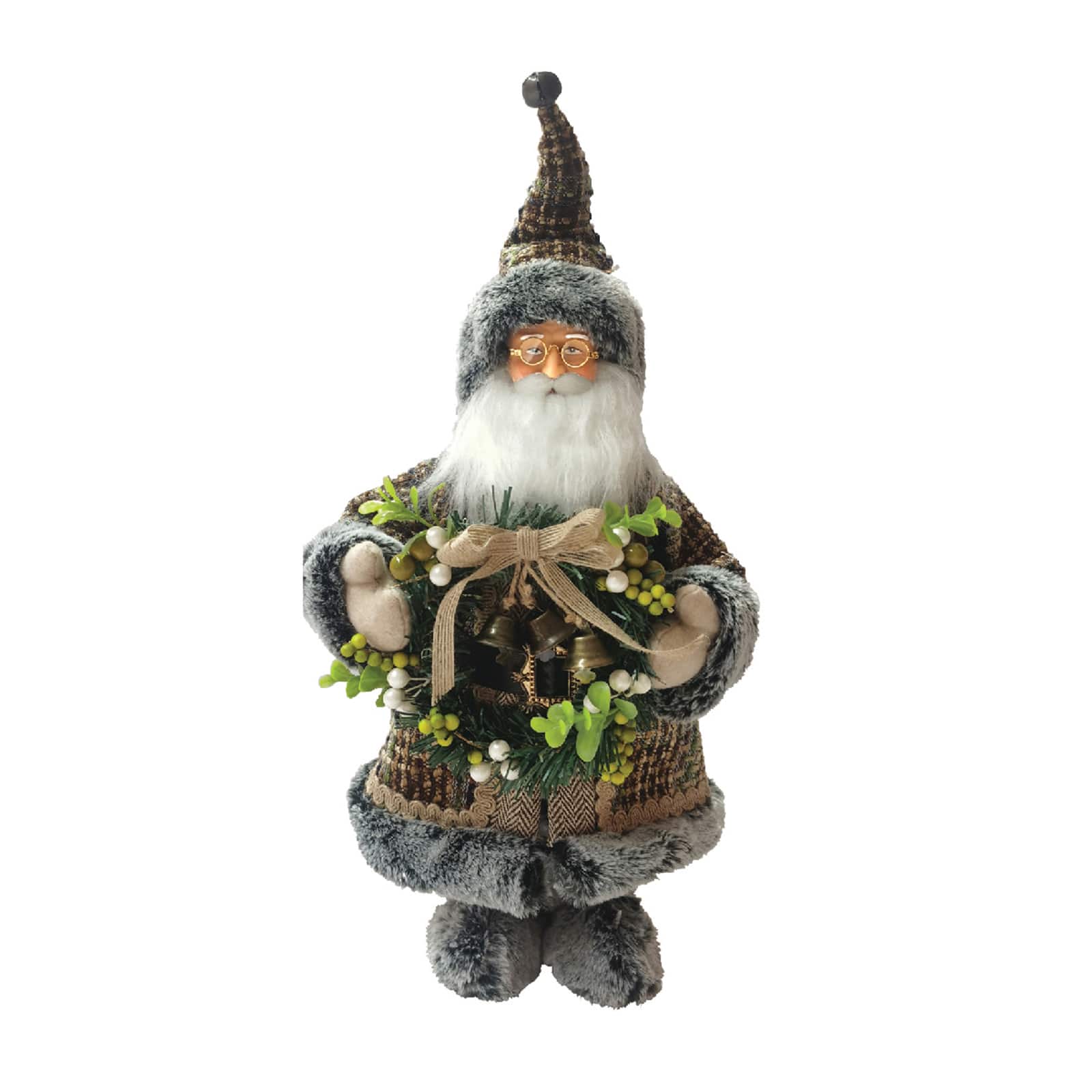 Santa's Workshop 15" Eucalyptus & Sage Claus By Santasworkshop | 10" x 7" x 15" | Michaels®