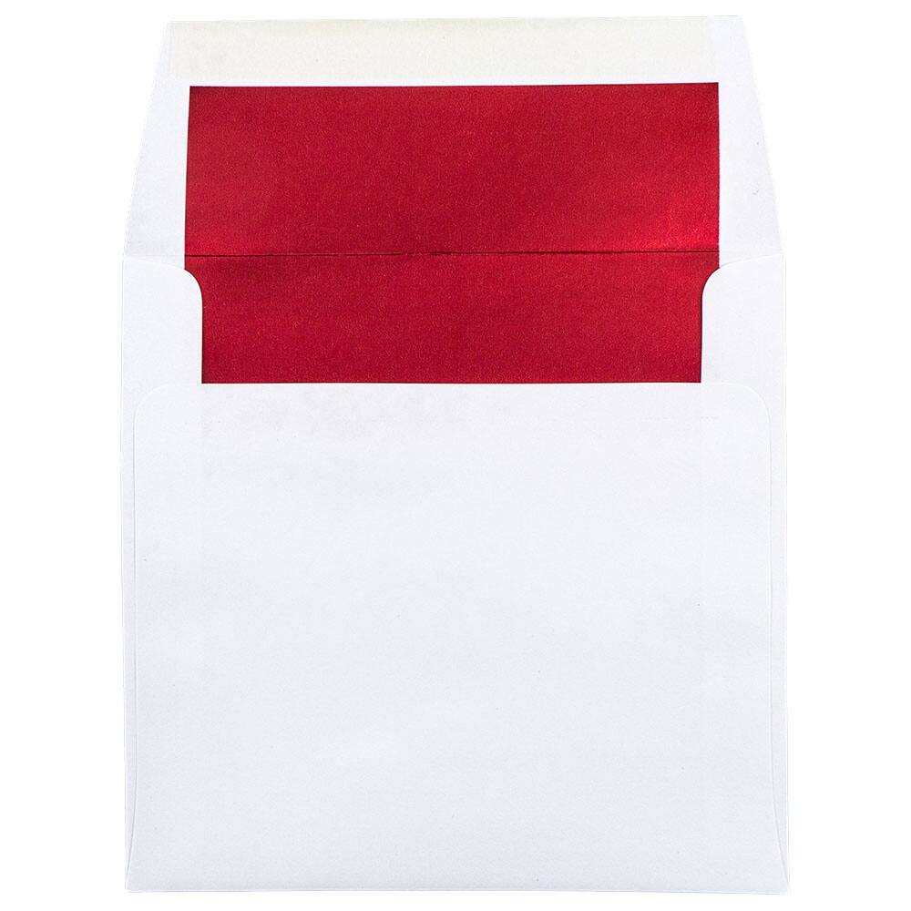 JAM Paper 8.5" x 8.5" Square Foil Lined Invitation Envelopes