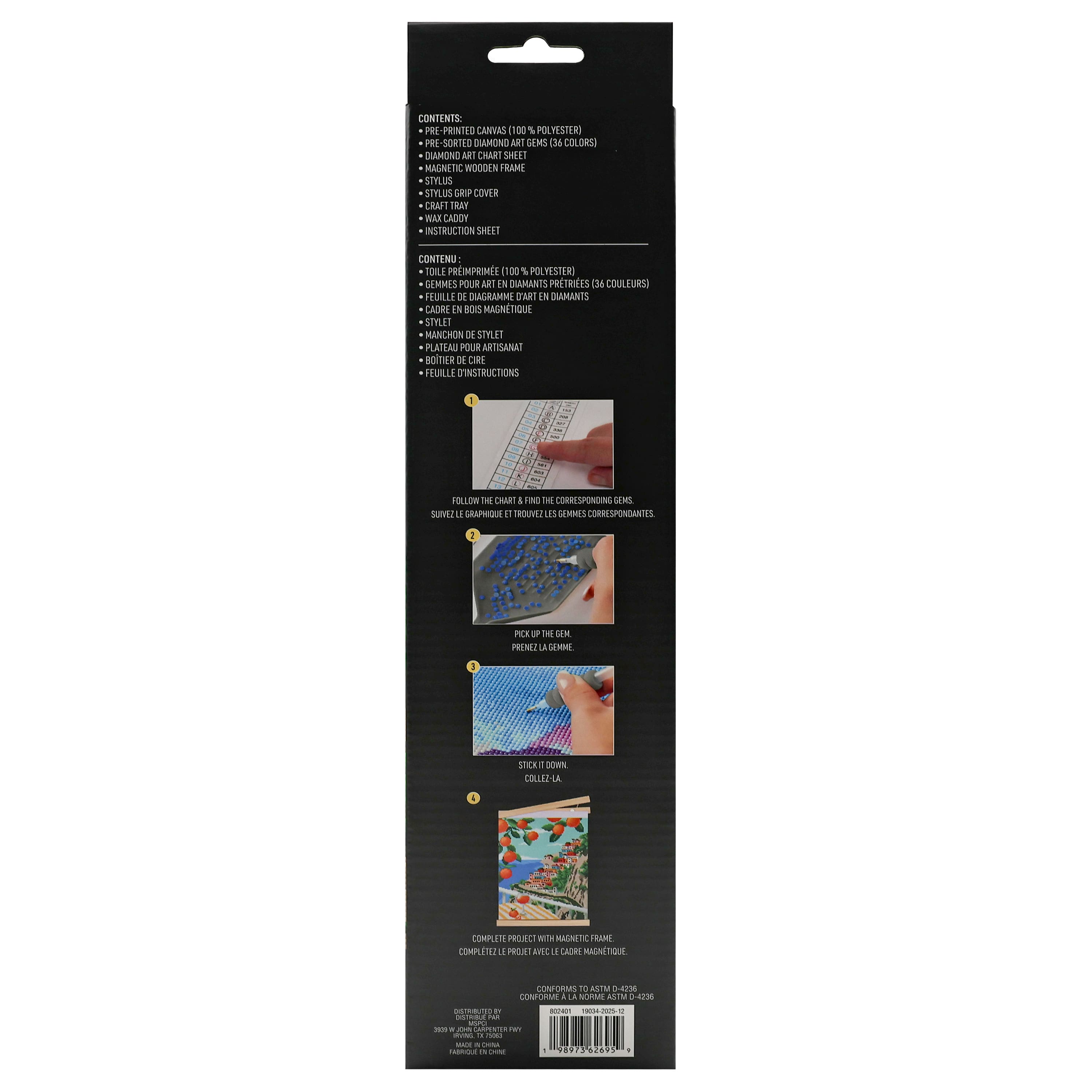 11" x 14" Orange Coast Diamond Art Kit by Make Market®