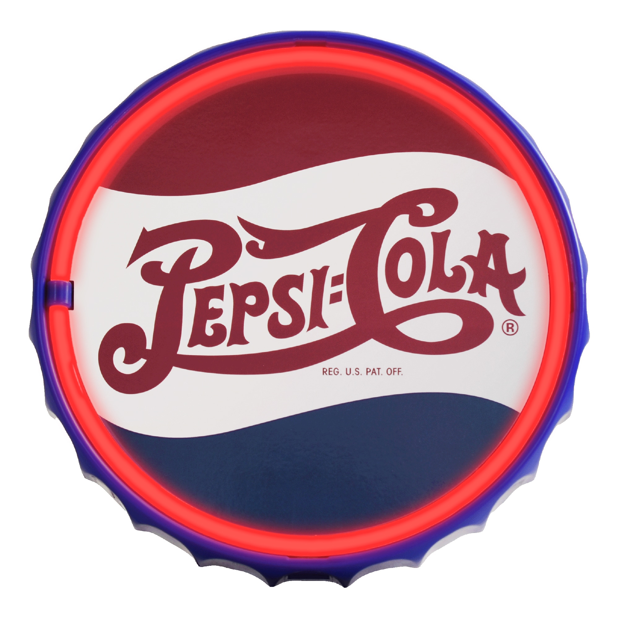 American Art Decor 12" Pepsi Cola Vintage Bottle Cap LED Retro Wall Decor Neon Sign