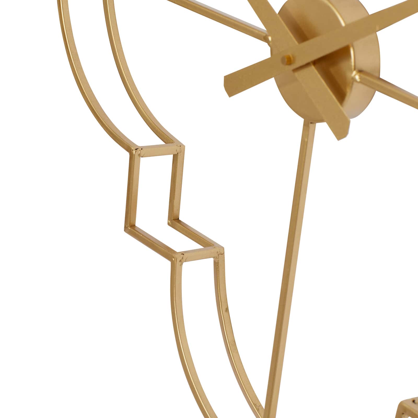 CosmoLiving by Cosmopolitan 24" Gold Metal Glam Wall Clock