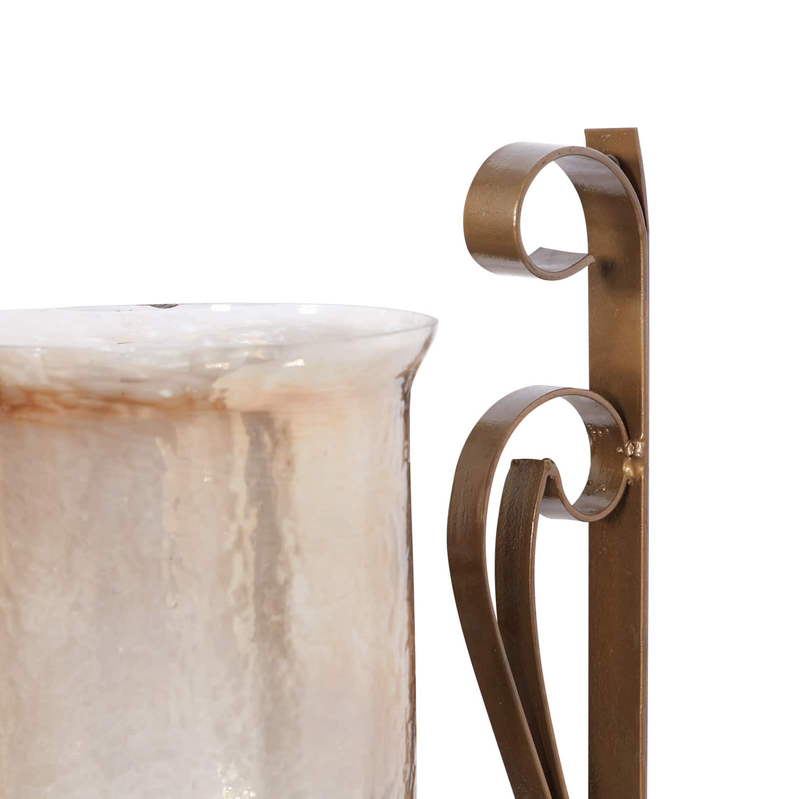 Brown Iron Traditional Candle Wall Sconce, 20" x 11" x 7"