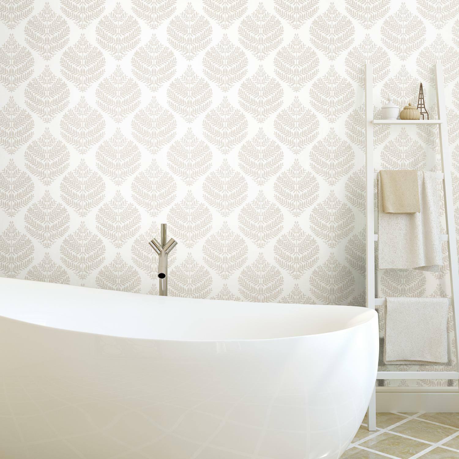RoomMates Hygge Fern Damask Peel & Stick Wallpaper