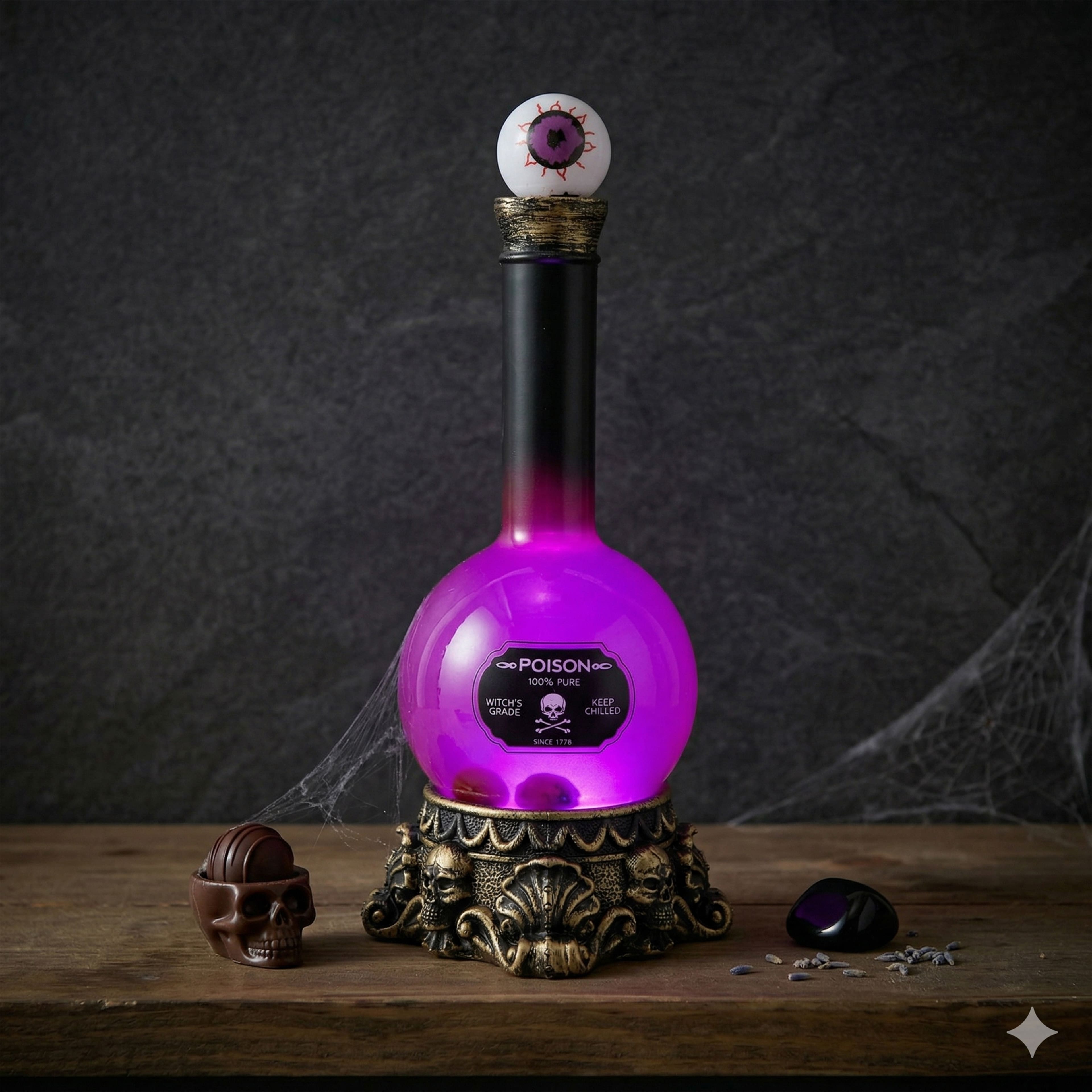 11.5" Purple LED Potion Bottle by Ashland®