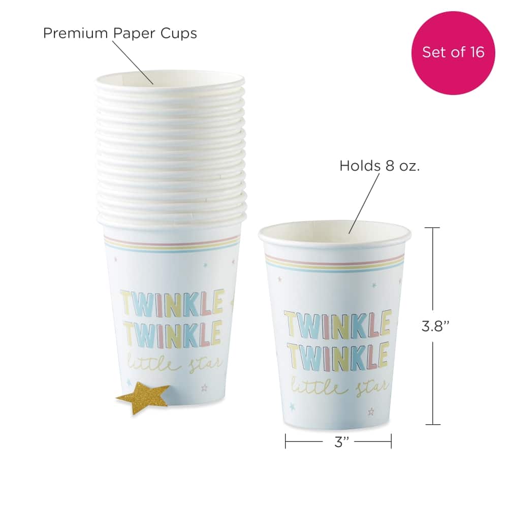 Kate Aspen® 8oz. Twinkle Twinkle Paper Cups, 16ct.