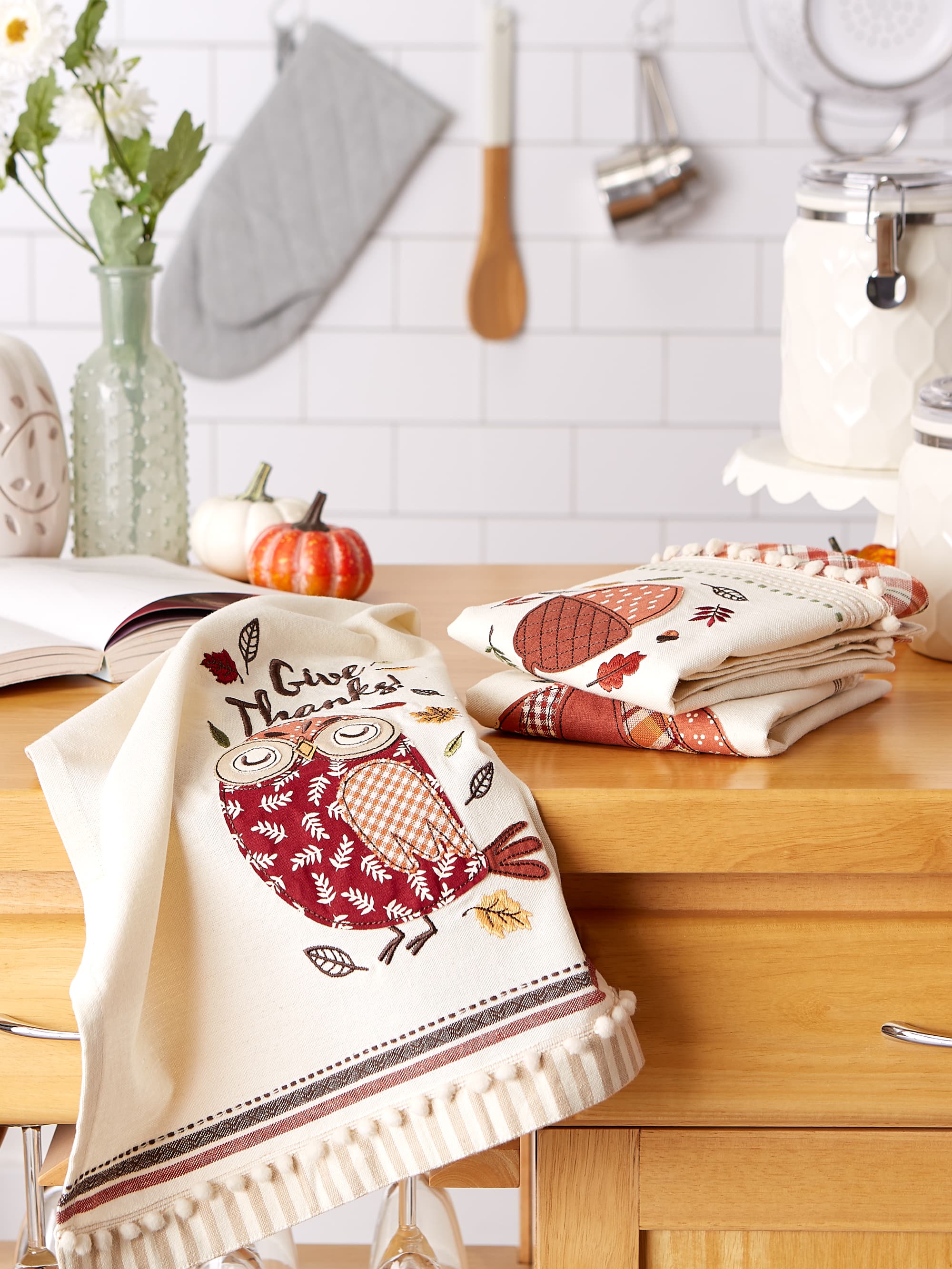 DII® Thanksgiving Cozy Picnic Plaid Dishtowel Set