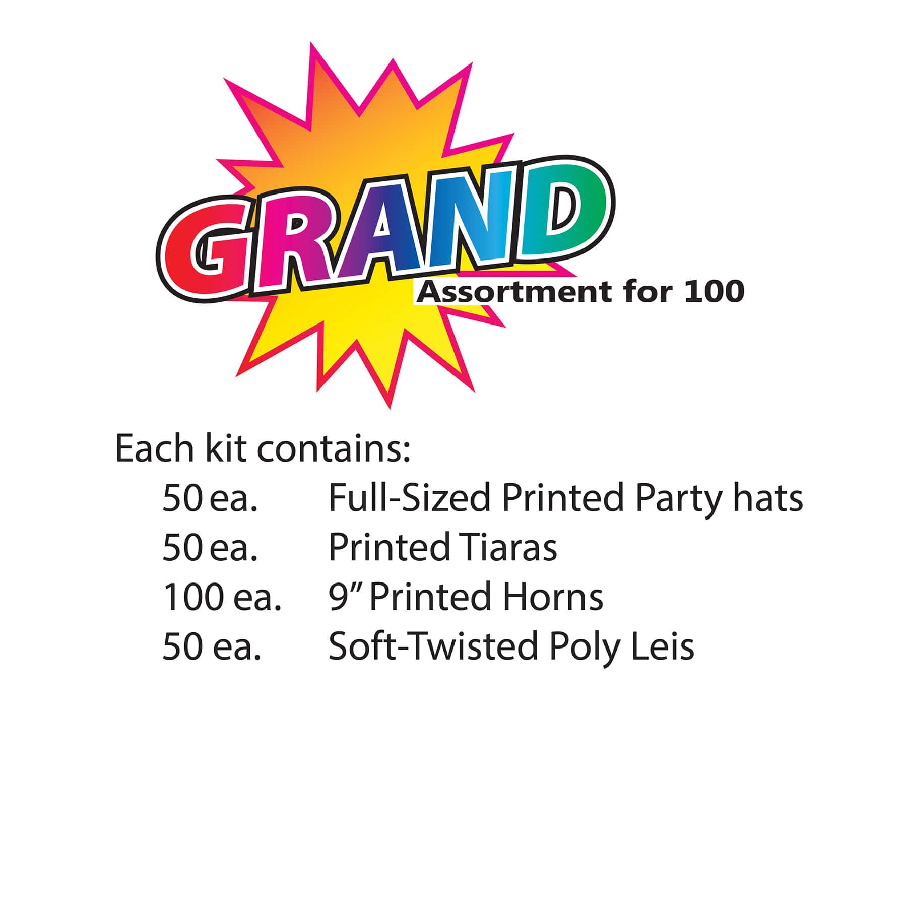 Beistle The Grand New Year's Accessory Kit