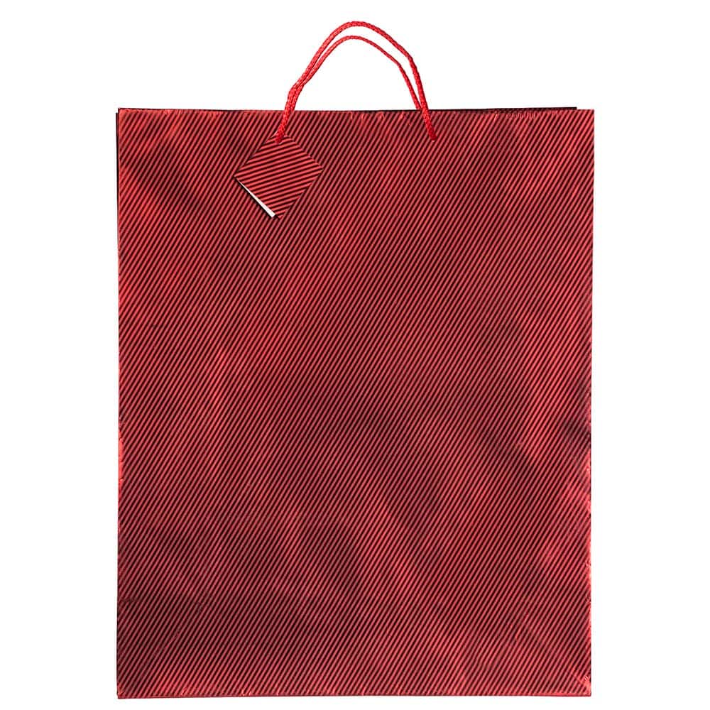 JAM Paper Extra-Large Red Foil Gift Bags, 100ct.