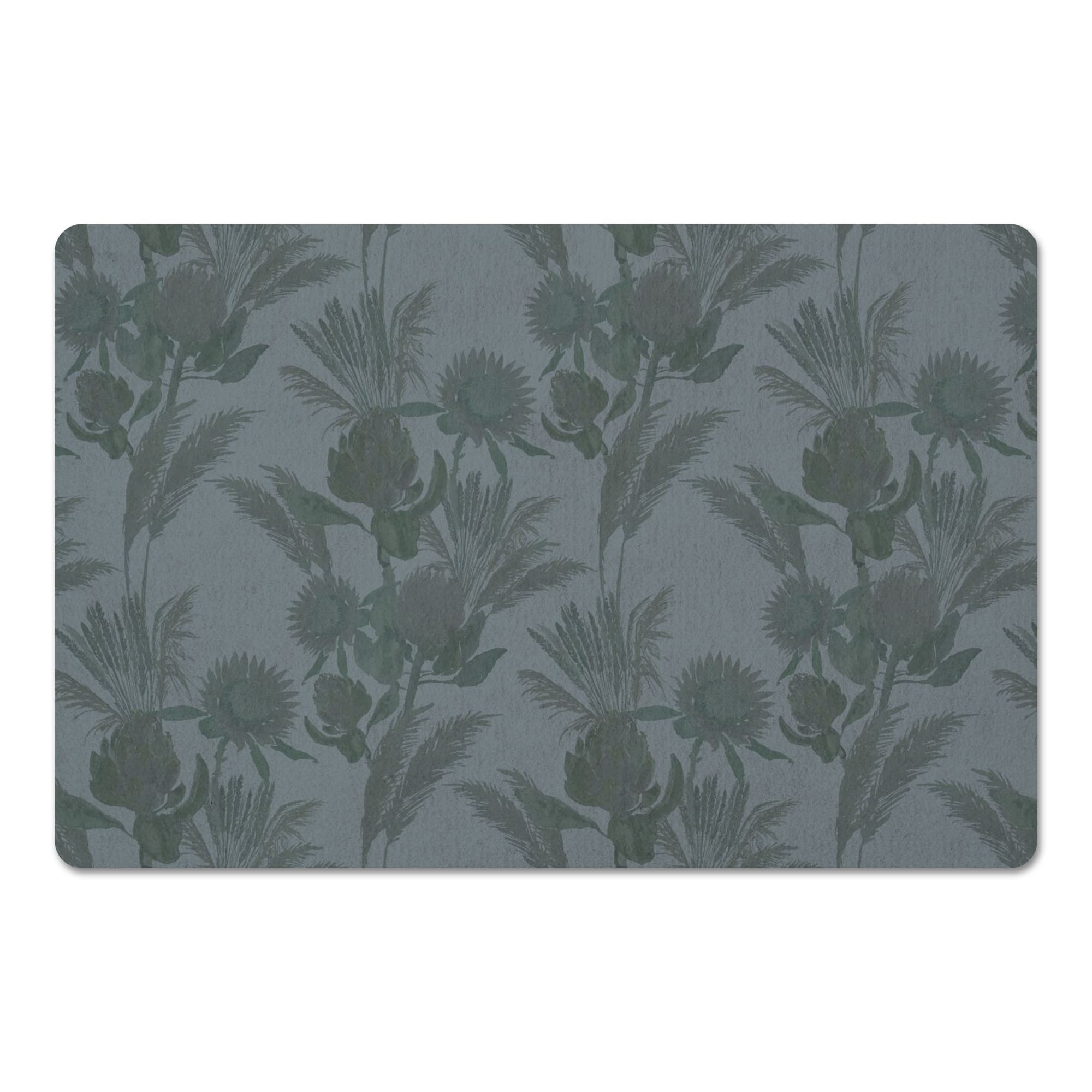 Tonal Protea Blooms Floor Mat
