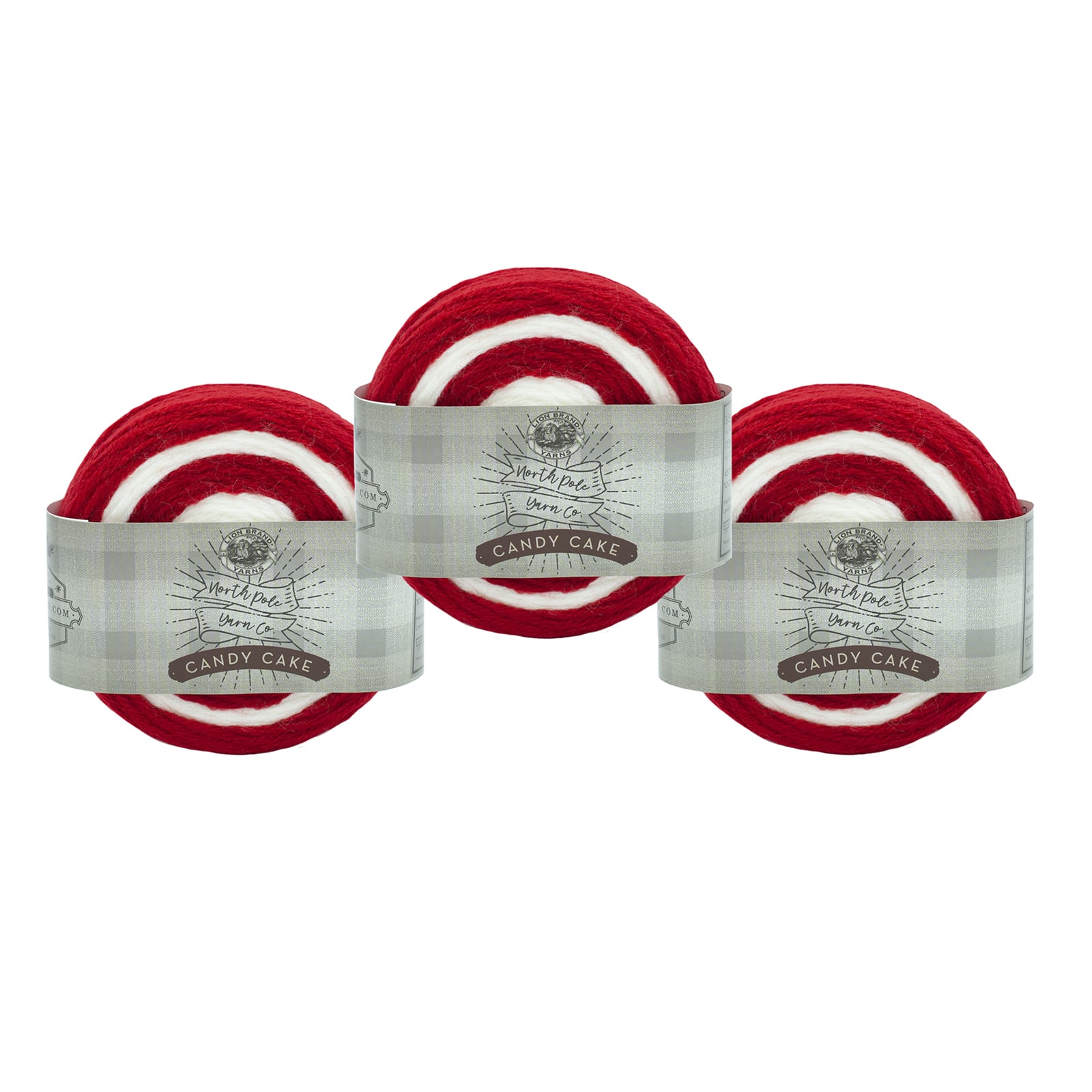 3 Pack Lion Brand® North Pole Yarn Co. Candy Cake Yarn