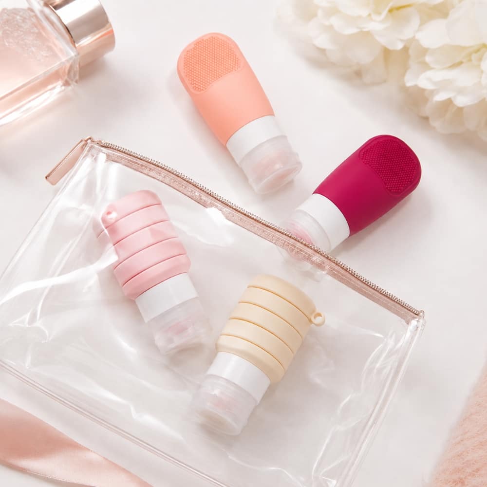 Pink Travel Bottle Set