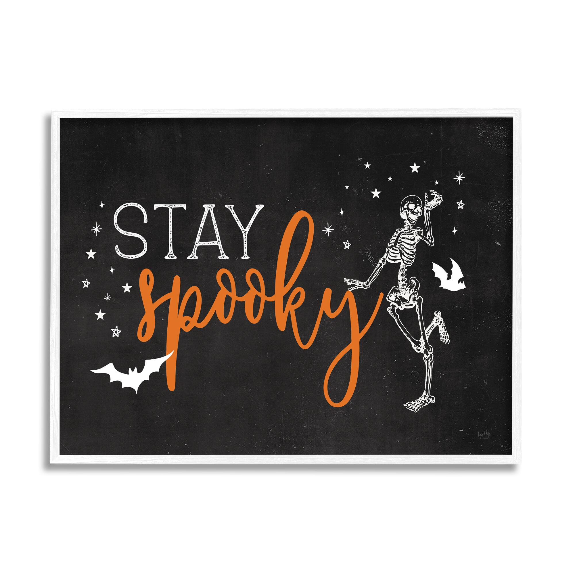 Stupell Industries Stay Spooky Skeleton Framed Giclee Art