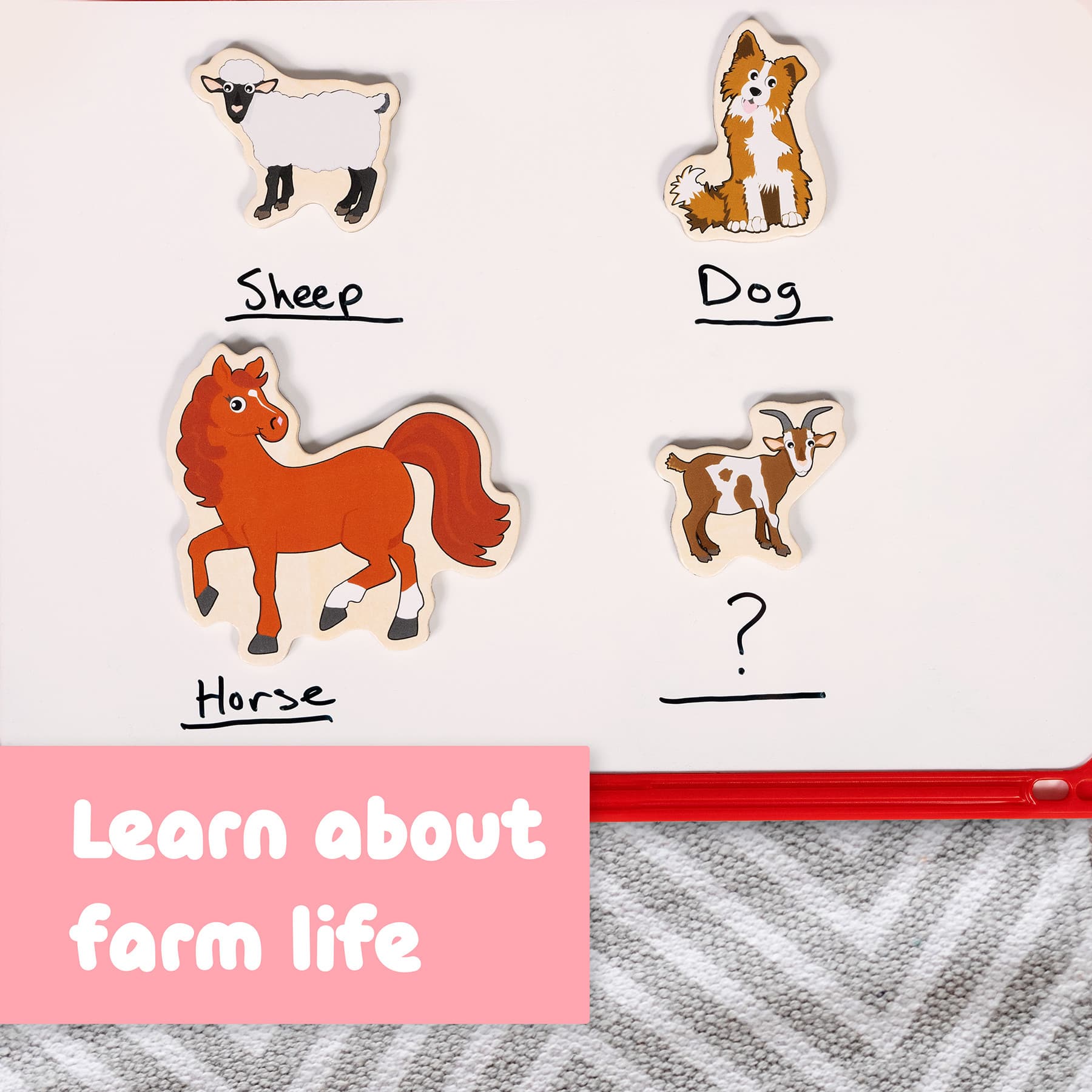 Spark & Wow Wooden Farm Magnets Set