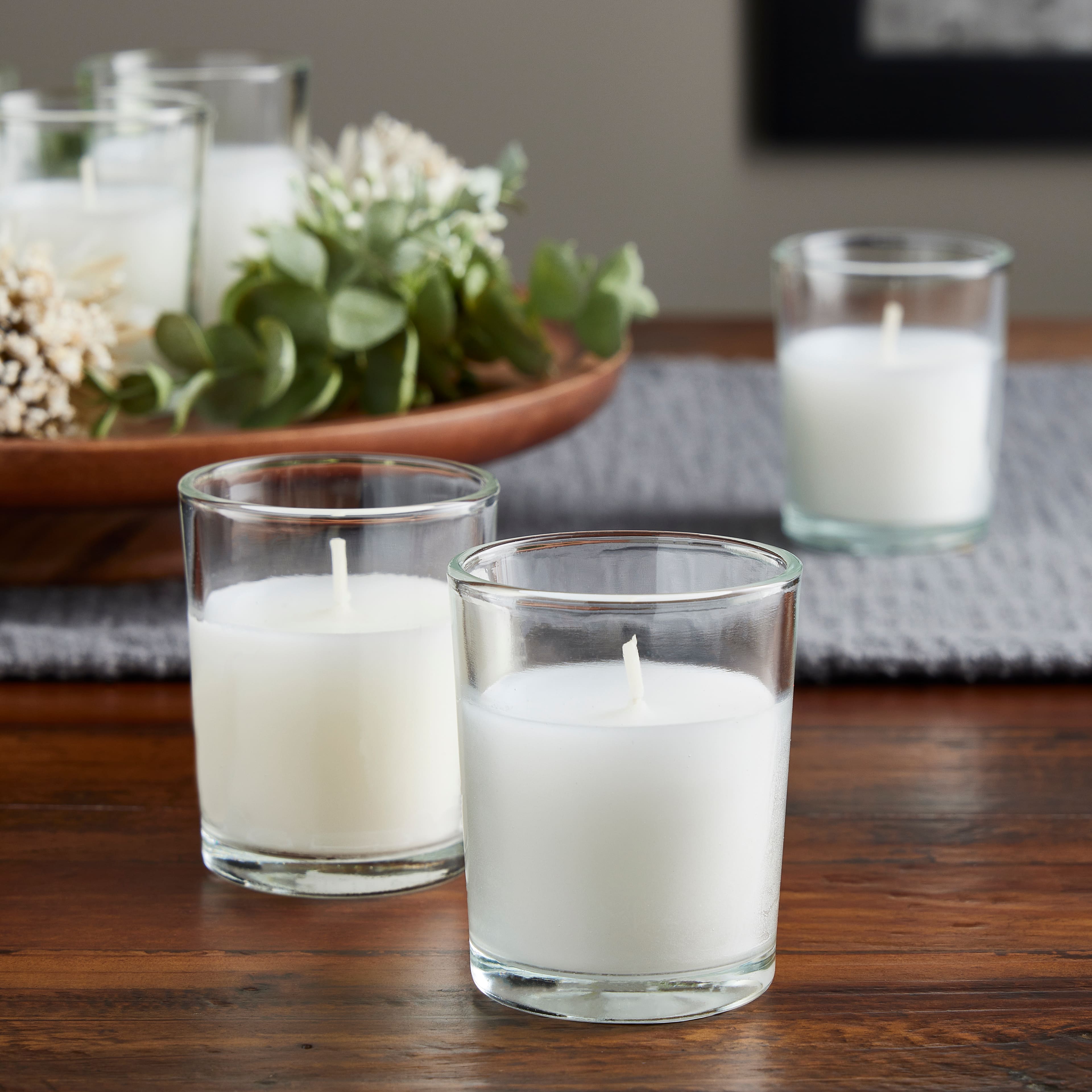 12 White Glass Votive Candles by Ashland® Basic Elements™