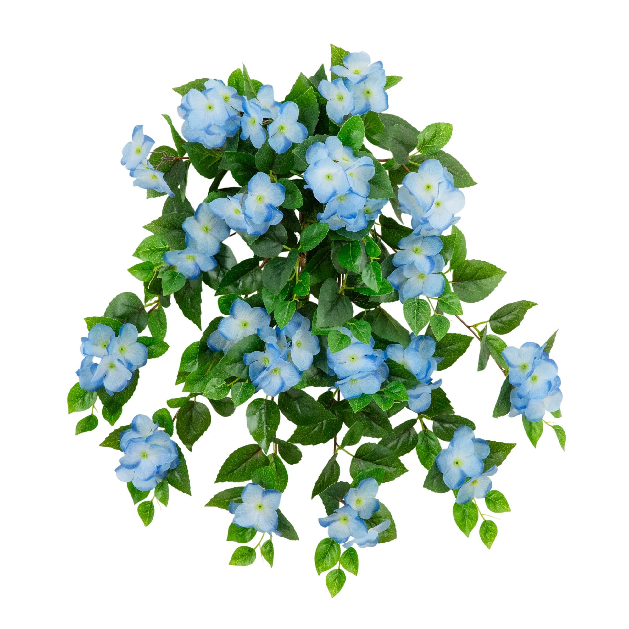 24" UV Resistant Artificial Hydrangea Hanging Plants